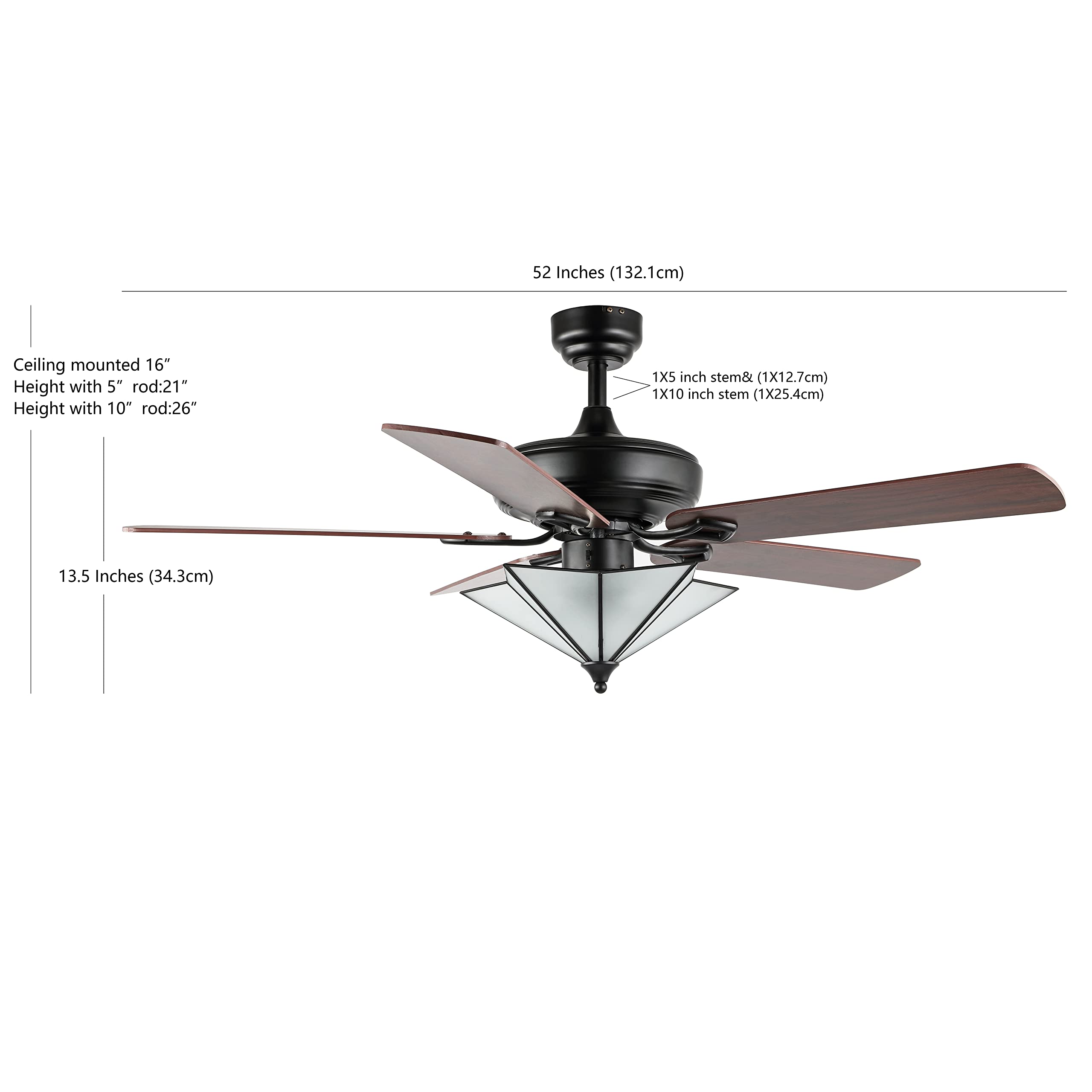 Open Box - JONATHAN Y Lighting JYL9609A - Ceiling Fans Fans