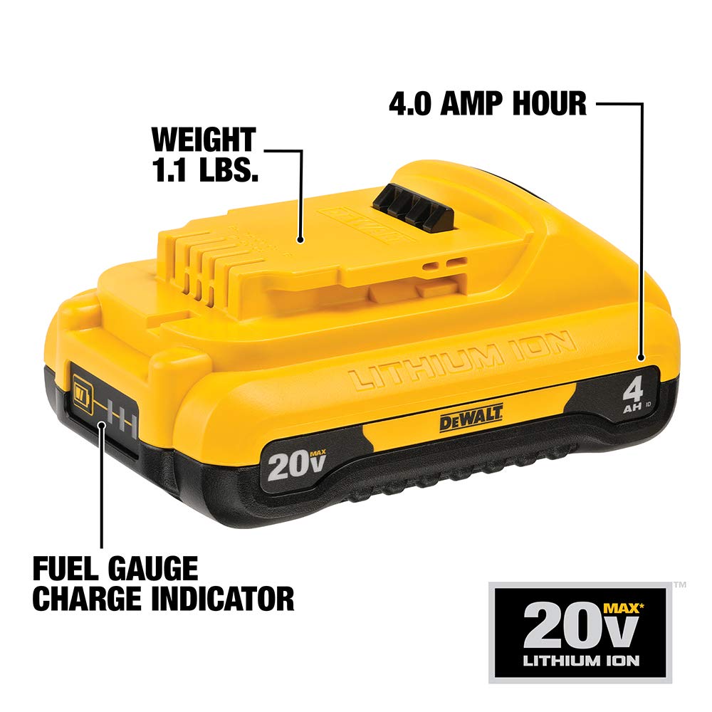 Open Box -  DEWALT DCB240 20-Volt MAX Lithium-Ion 4.0 Ah Compact Battery Pack