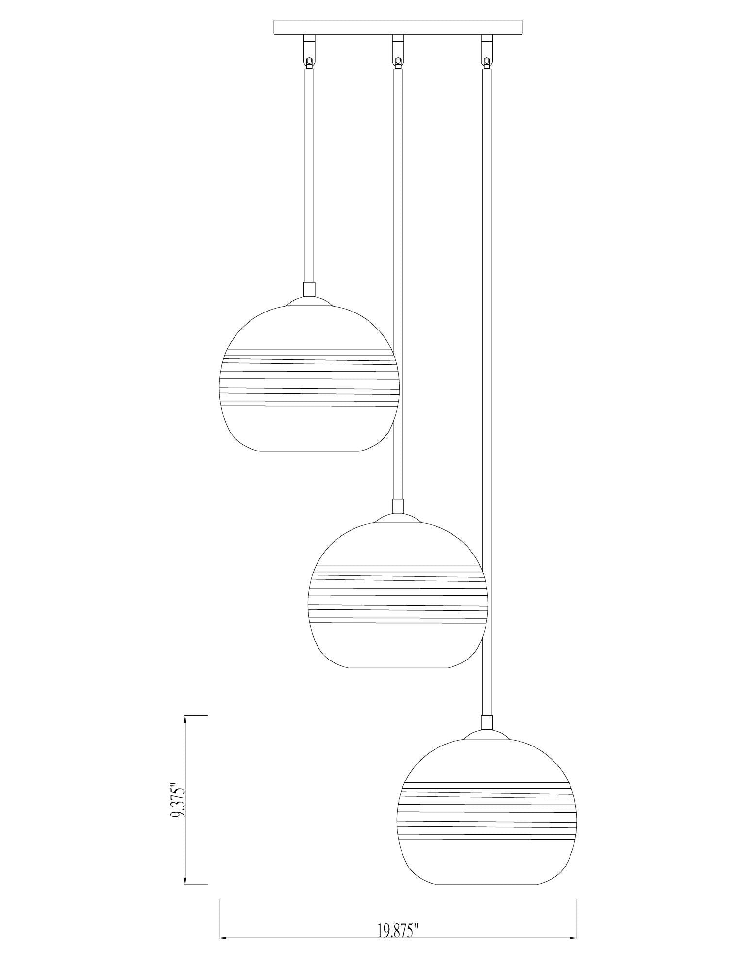 Open Box - Z-Lite 486P10-3R-BN - Pendants Indoor Lighting