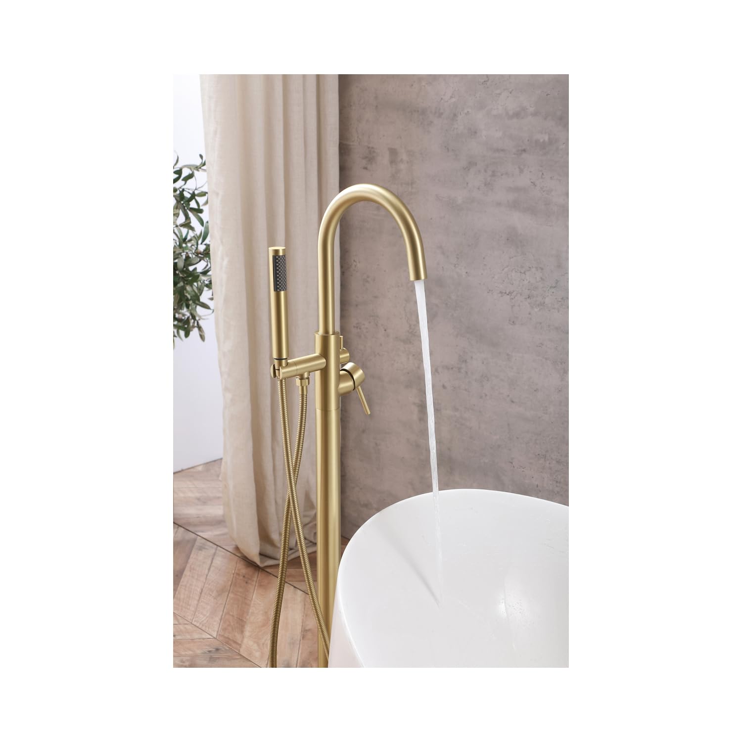 Open Box - Elegant Lighting FAT-8001BGD - Tub Filler Faucet