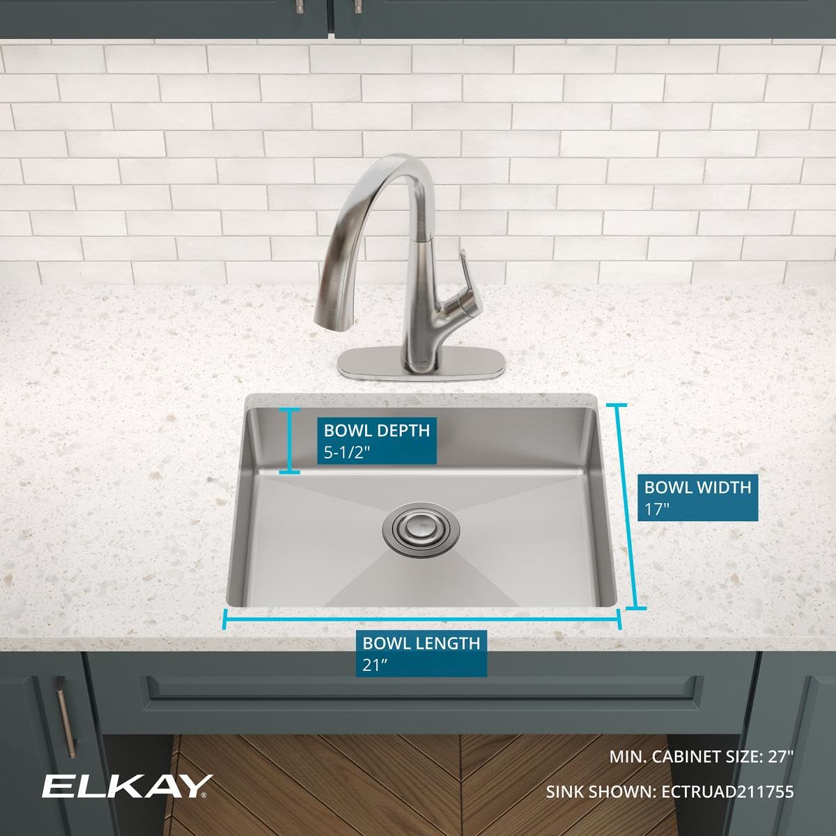 Open Box - Elkay ECTRUAD211755 - Kitchen Sinks Sinks