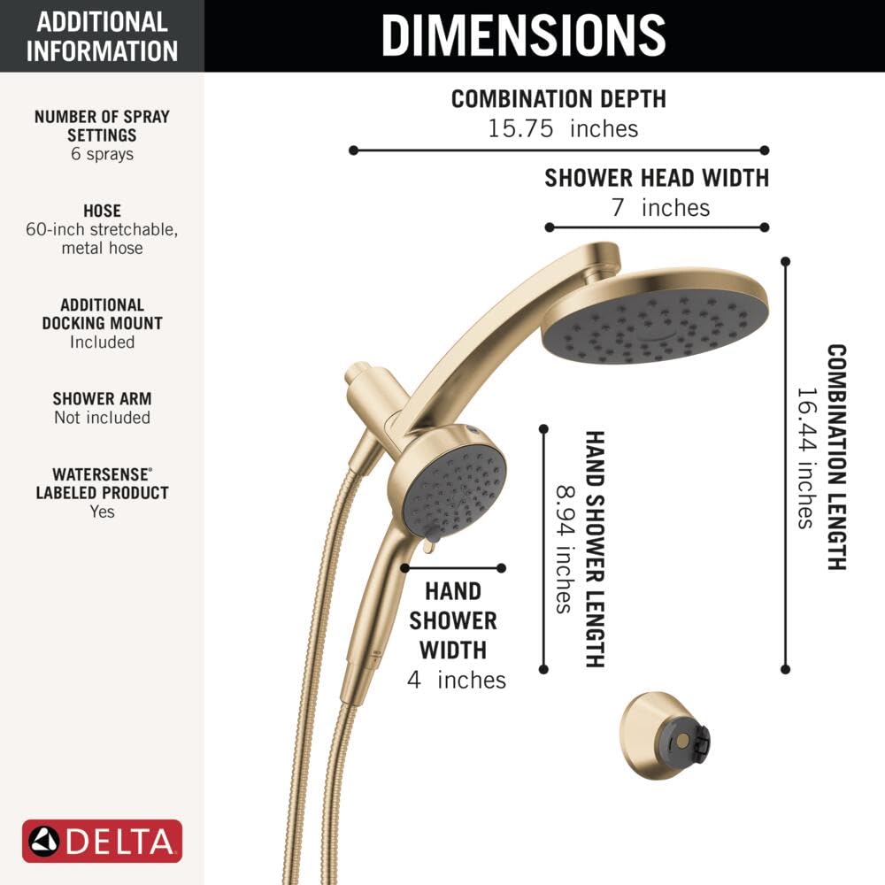Open Box - Delta 75648CZ - Shower Heads Showers