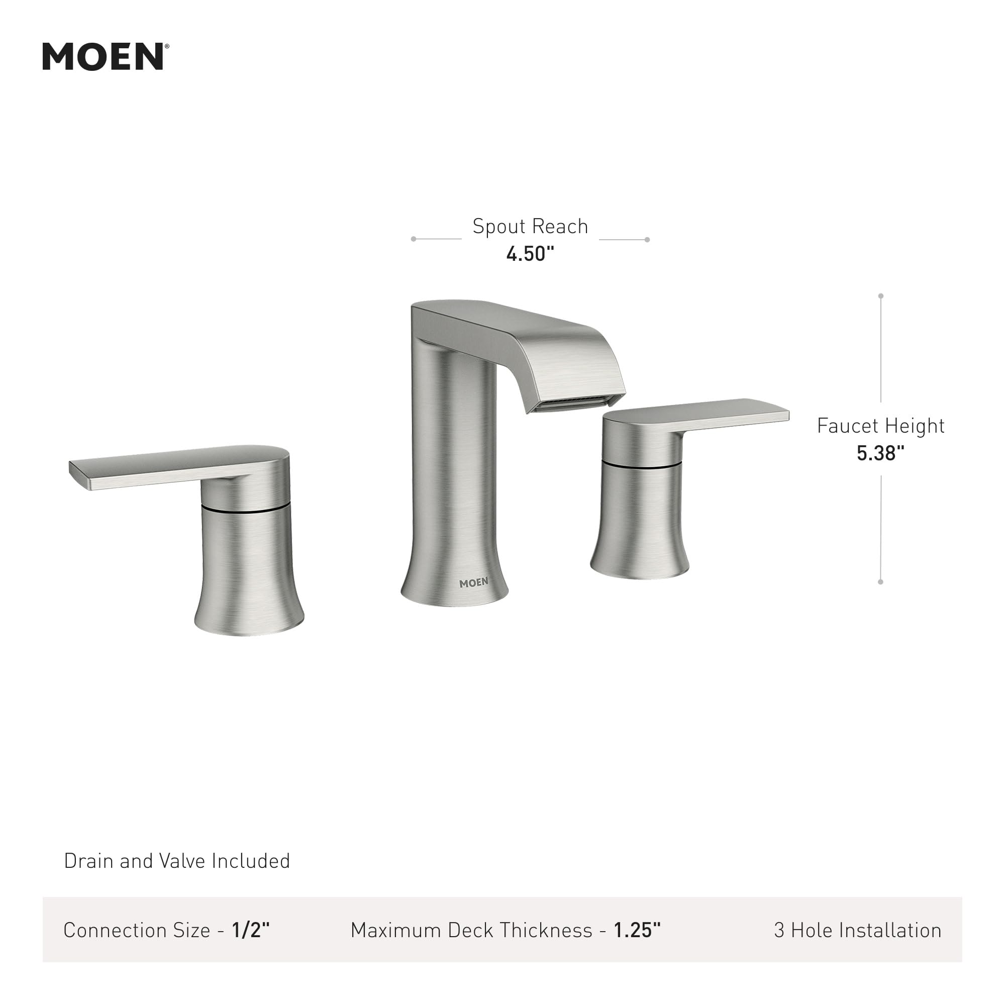 Open Box - Moen CCY LF 1.2 2HDL WSPRD LAV FCT