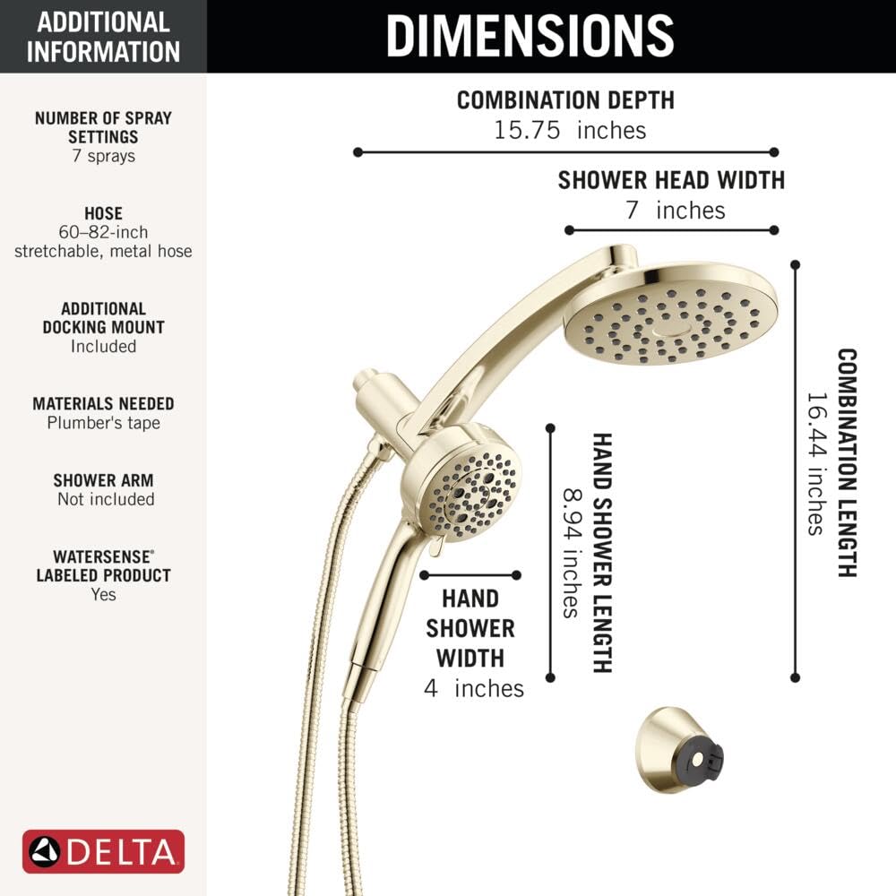 Open Box - Delta 58600-PN-PR - Shower Heads Showers