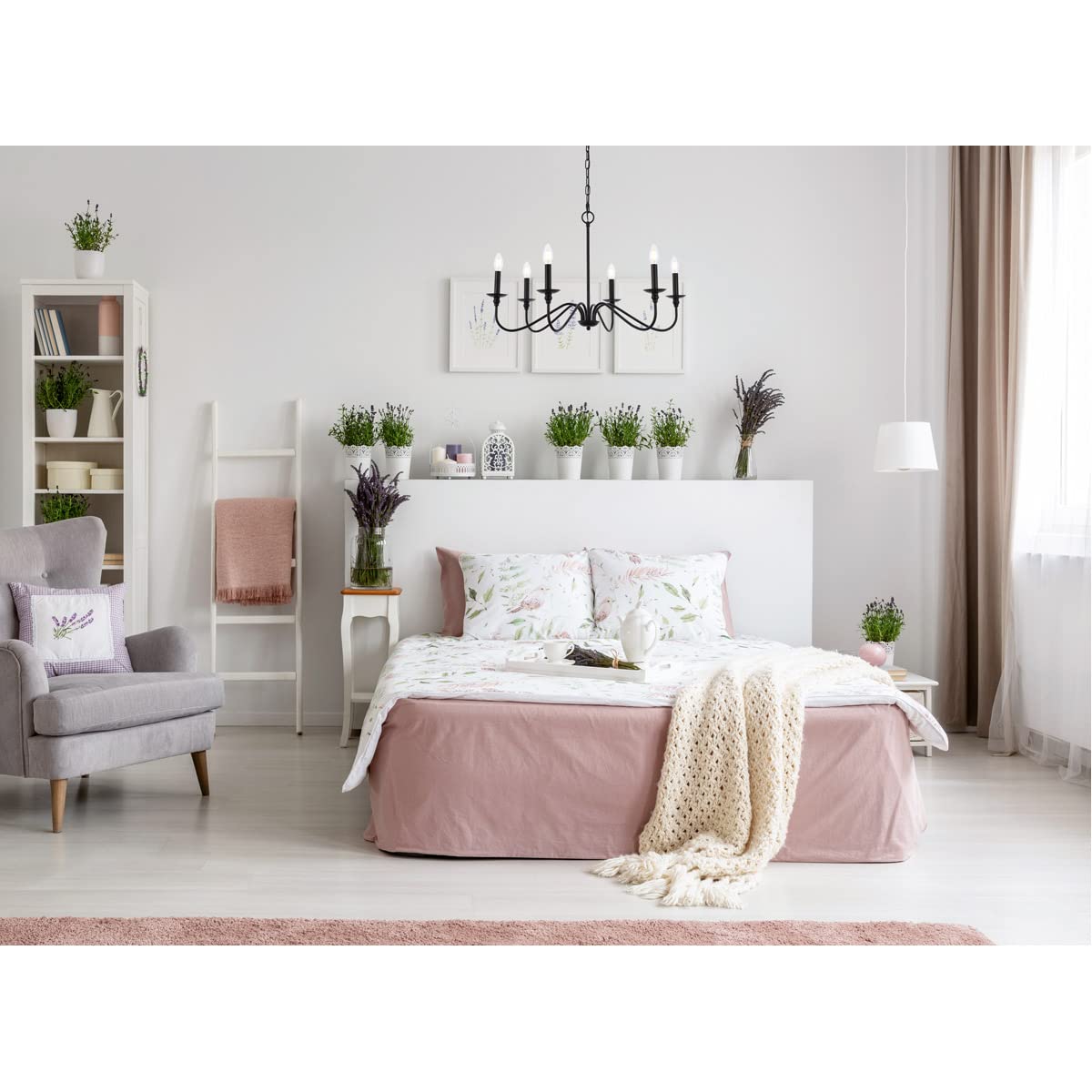 Open Box - Elegant Lighting LD5056D30MB - Chandeliers Indoor Lighting