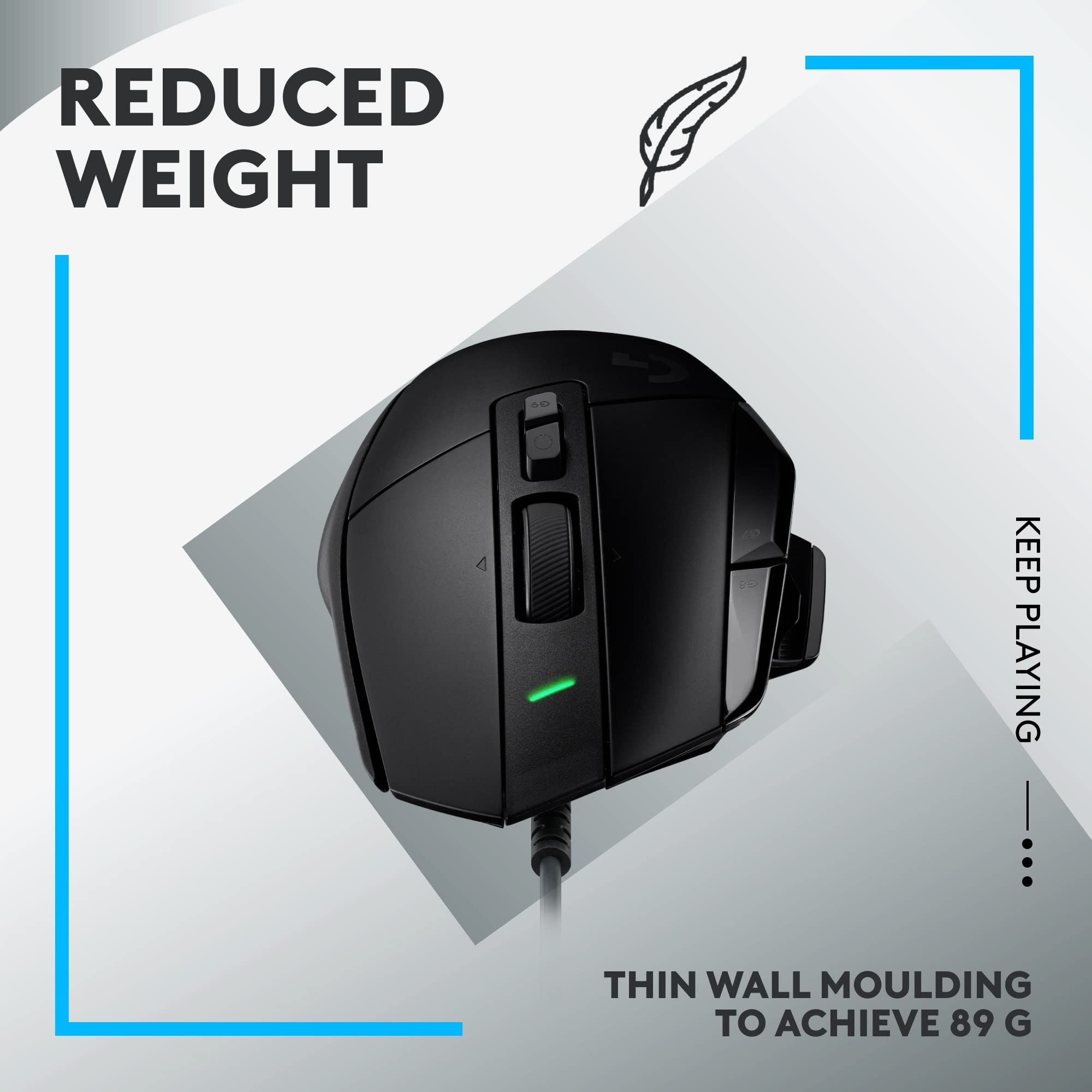 Refurbished - G502 X Gaming Mouse-BLACK-USB-#215 910-006136
