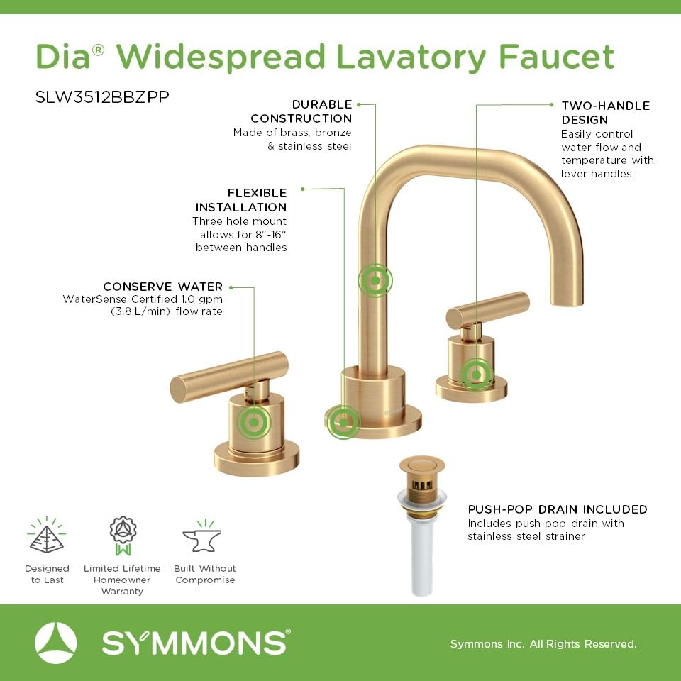 Open Box - Symmons SLW3512BBZPP - Bathroom Sink Faucets Faucet