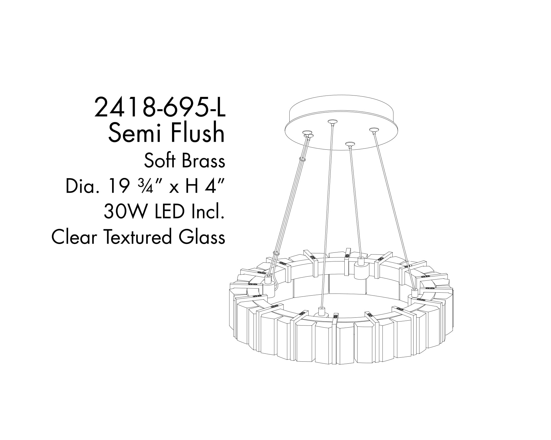Open Box - Minka Lavery 2418-695-L - Ceiling Fixtures Indoor Lighting