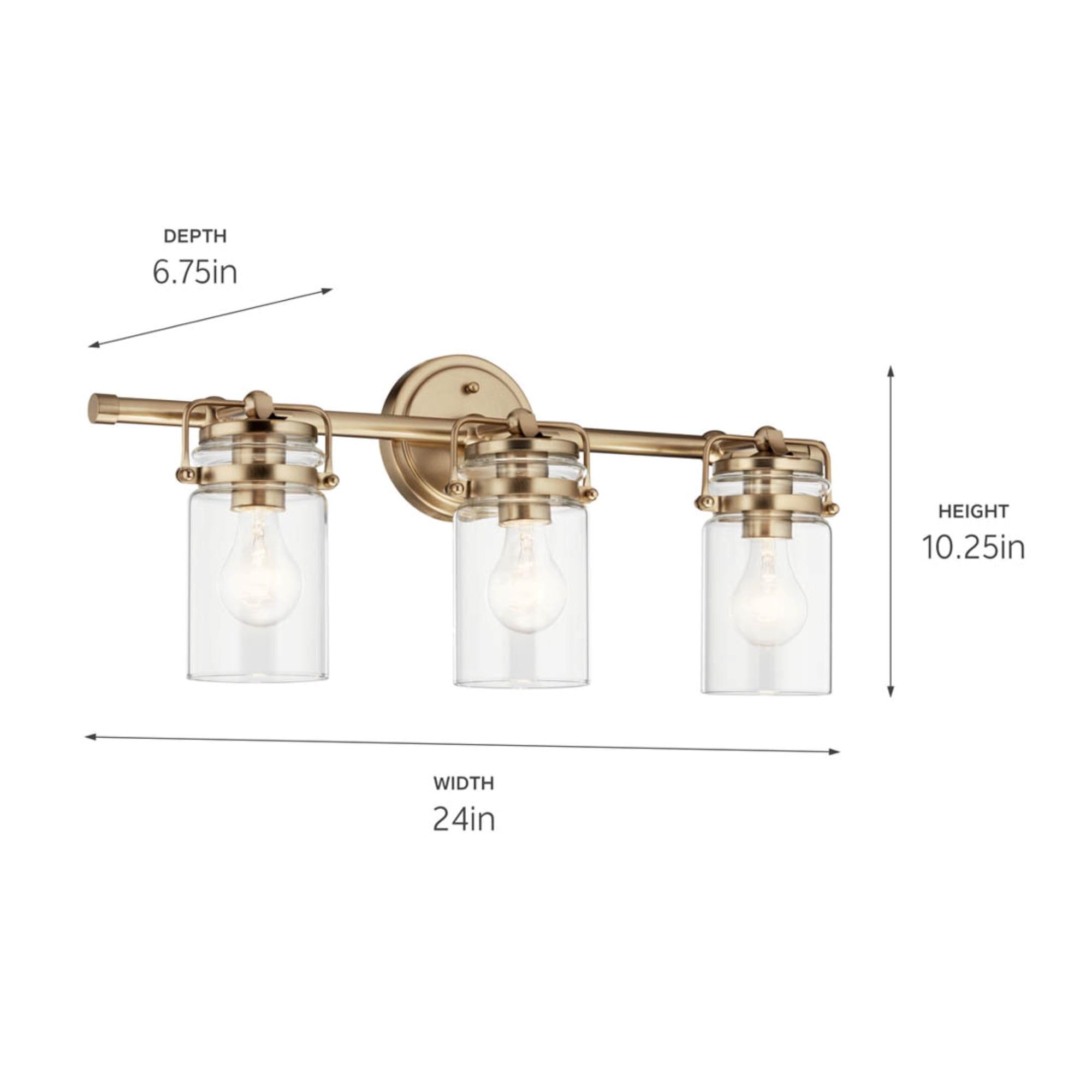 Open Box - Kichler 45689CPZ - Bathroom Fixtures Indoor Lighting