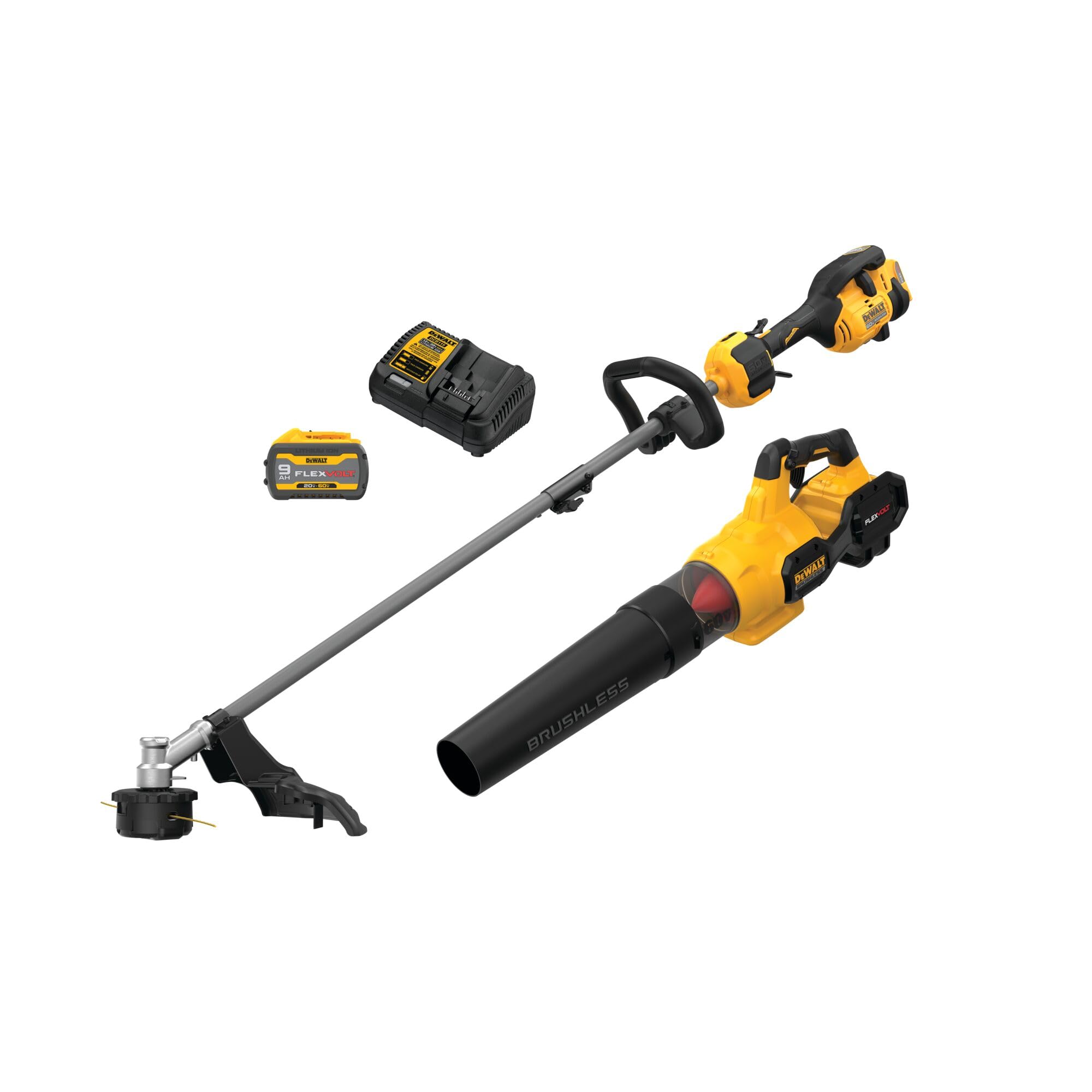 Open Box - DEWALT 60-Volt Cordless Lithium-Ion String Trimmer and Blower Combo Kit with 9Ah Battery and Charger (2-Tool) DEWALTBullseye Deals