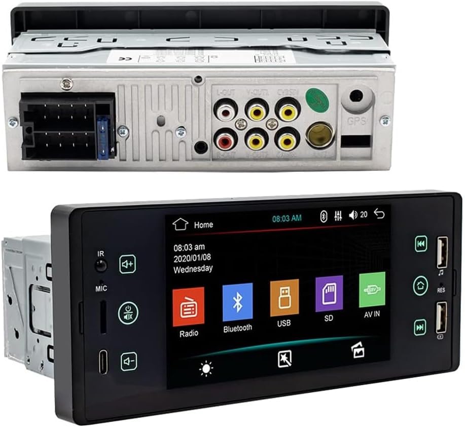 Tobato 77 Sw150 Black Vehicle Multimedia System 5  Display