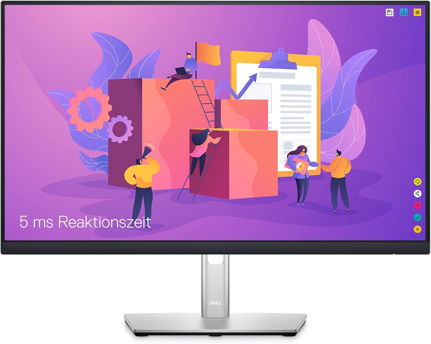 Open Box -  Dell - 23.8 LCD FHD Monitor (DisplayPort,USB, HDMI) - Black, Silver