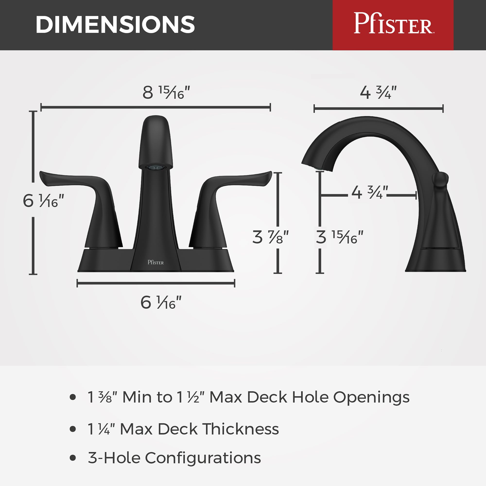 Open Box - Pfister LF-048-MALSDB - Bathroom Sink Faucets Faucet