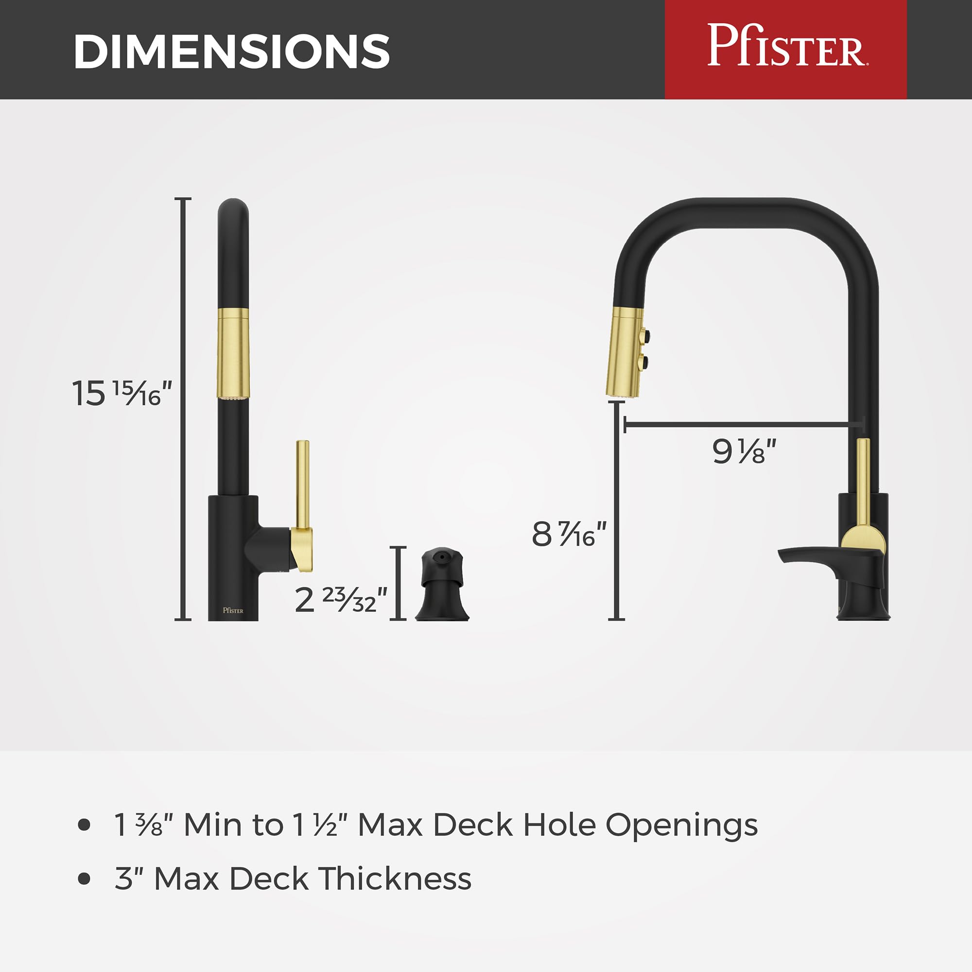 Open Box - Pfister F-529-7ZNRBBG - Kitchen Faucet