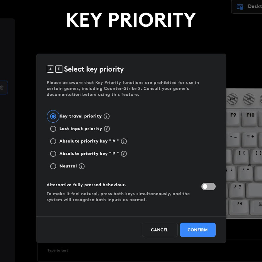 Refurbished - PRO X TKL RAPID Gaming Keyboard