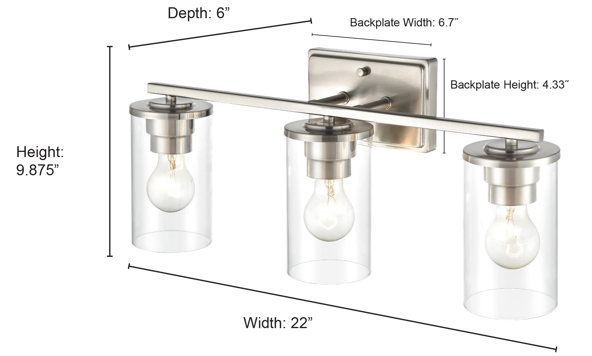 Open Box - Millennium Lighting 2703-BN - Bathroom Fixtures Indoor Lighting