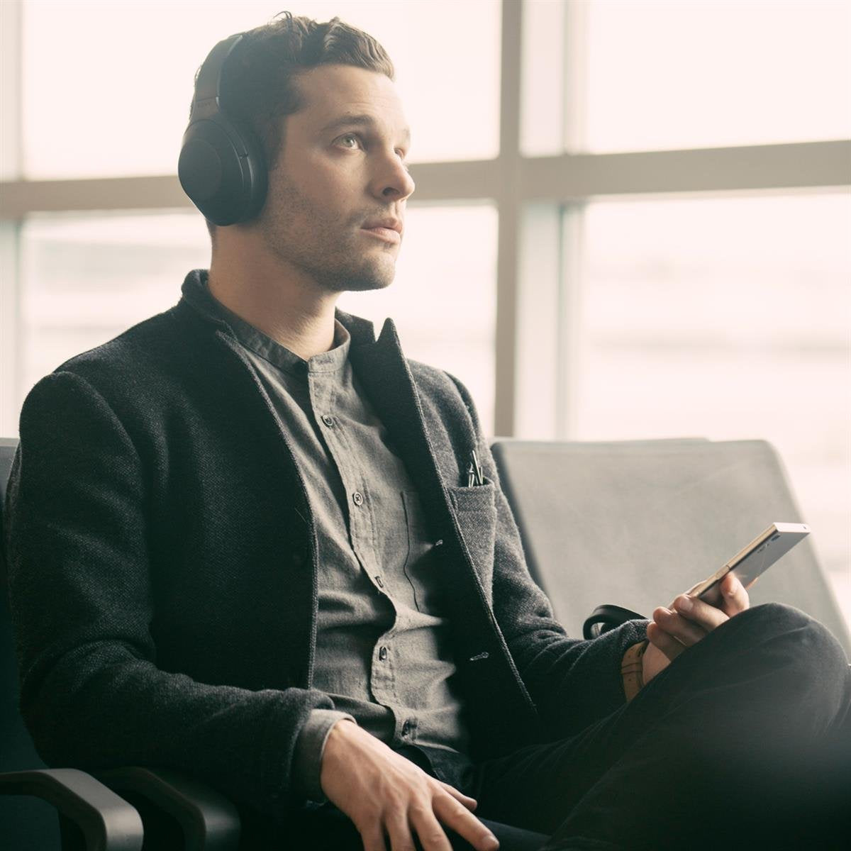 Certified Refurbished - Sony Premium Noise Canceling Wireless Bluetooth Headphone MDR1000X Black