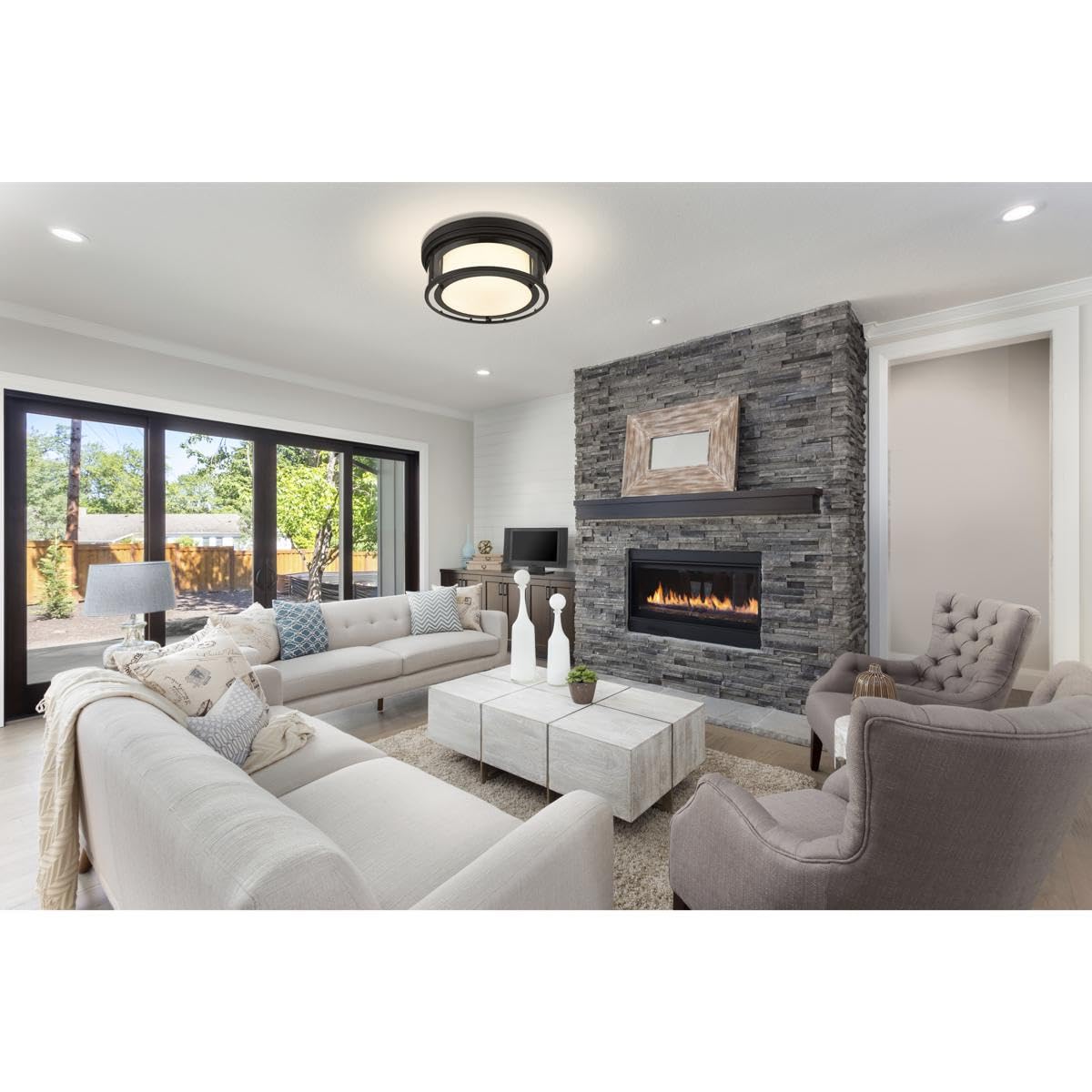 Open Box - Z-Lite 426F16-MB - Ceiling Fixtures Indoor Lighting