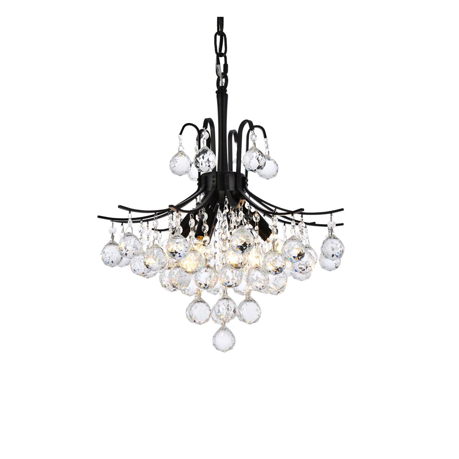 Open Box - Elegant Lighting V8000D16BK/RC - Pendants Indoor Lighting