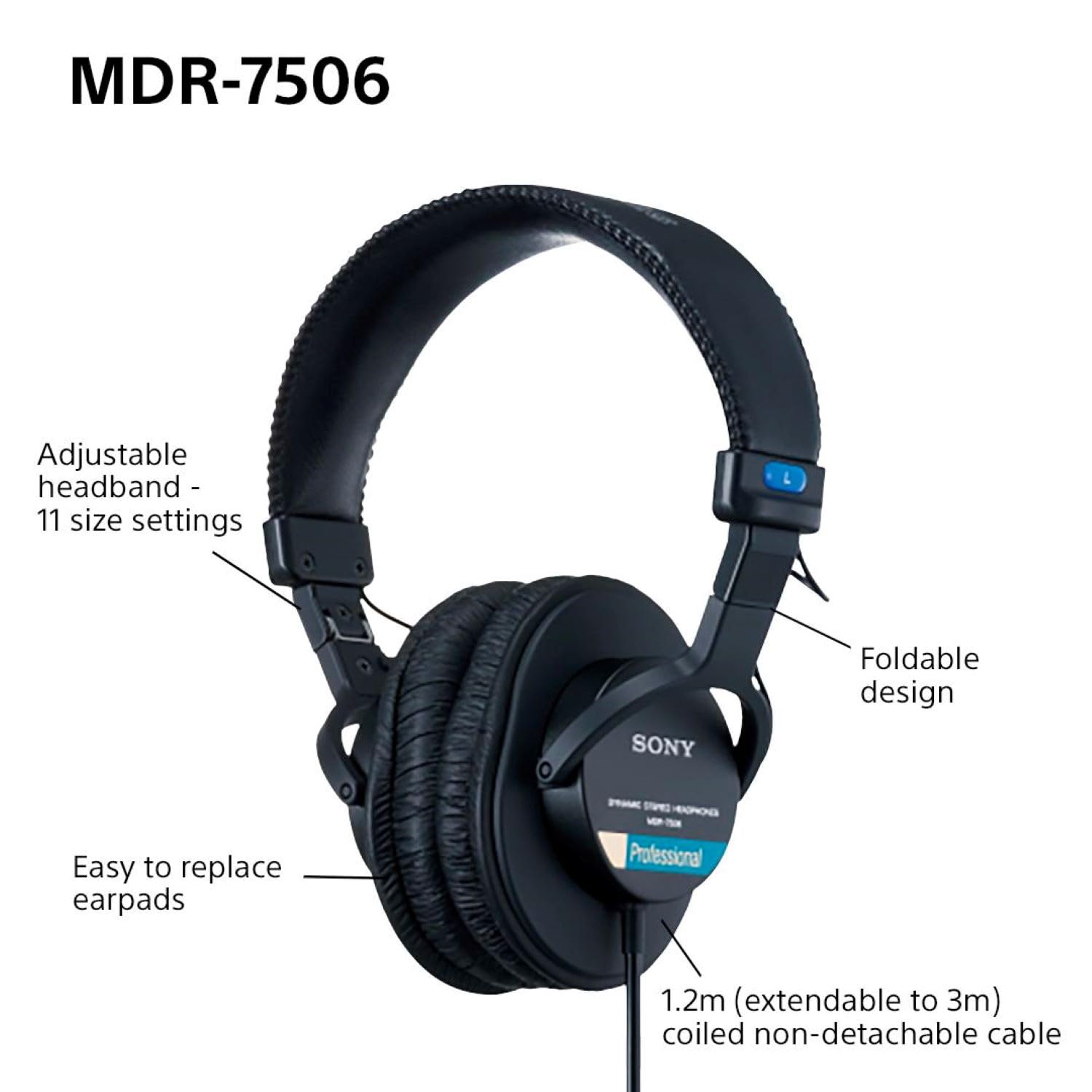 Refurbished - SONY MDR7506 Headphone (non-BT)