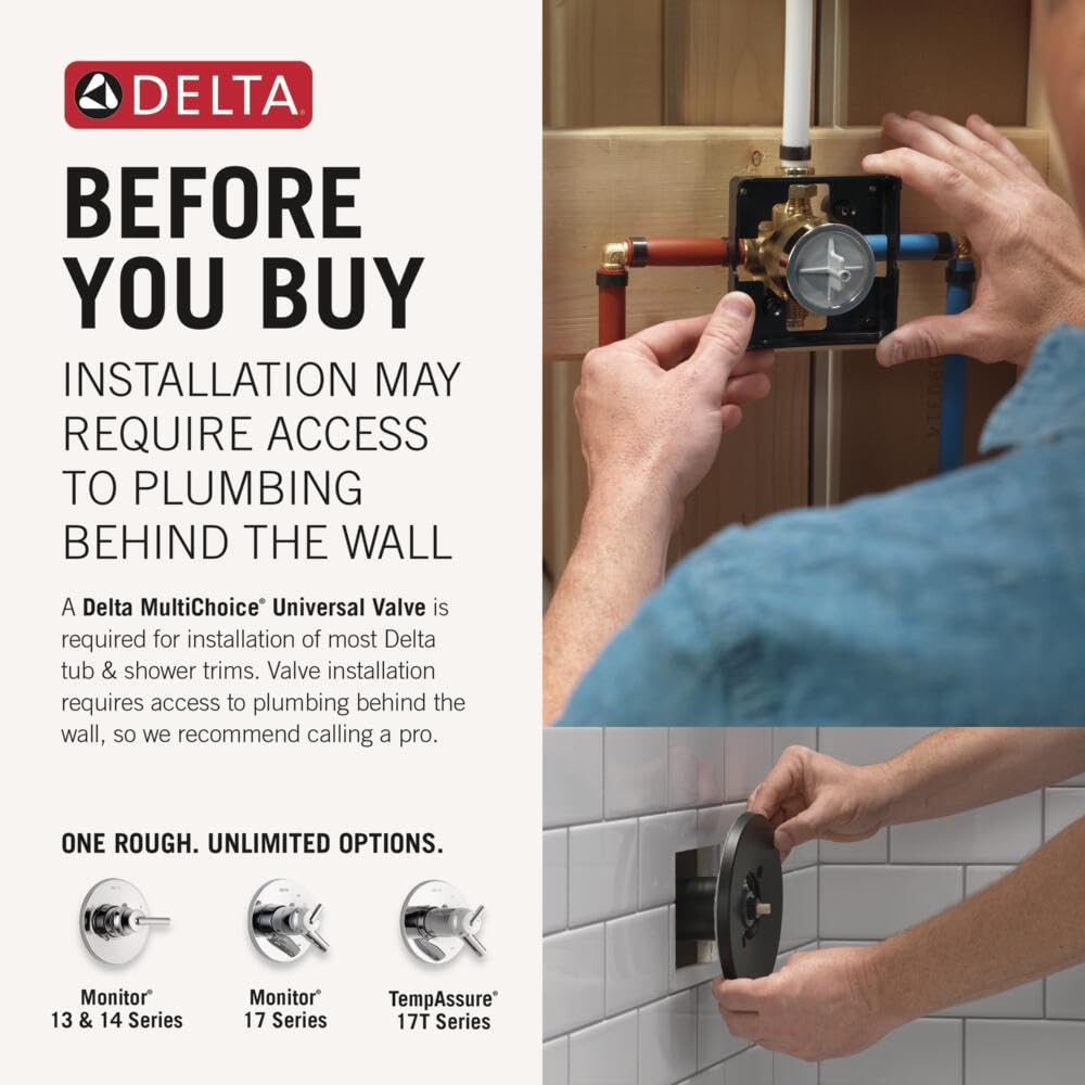 Open Box - Delta T14459-PN - Tub and Shower Showers
