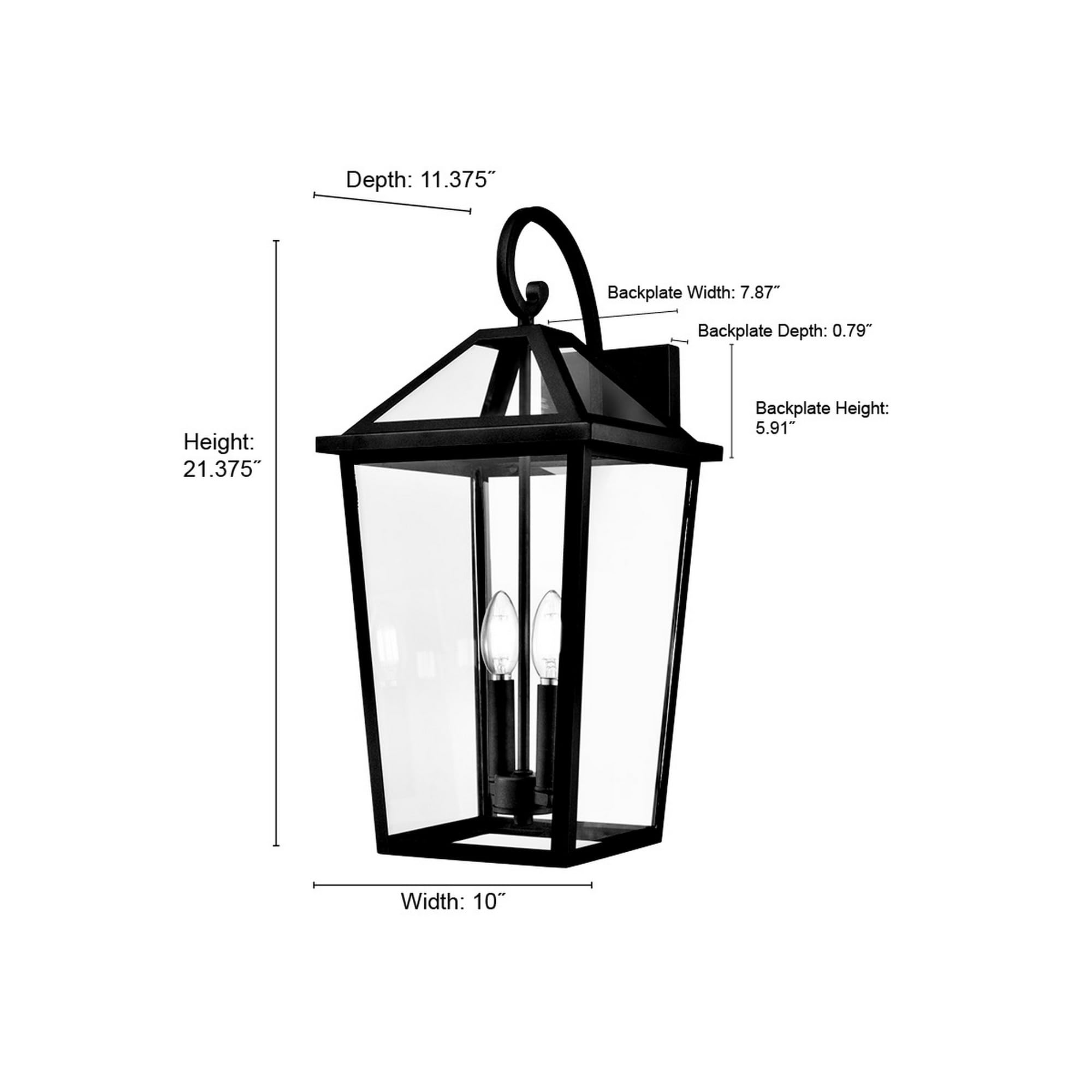 Open Box - Millennium Lighting 91422-TBK - Wall Sconces Outdoor Lighting