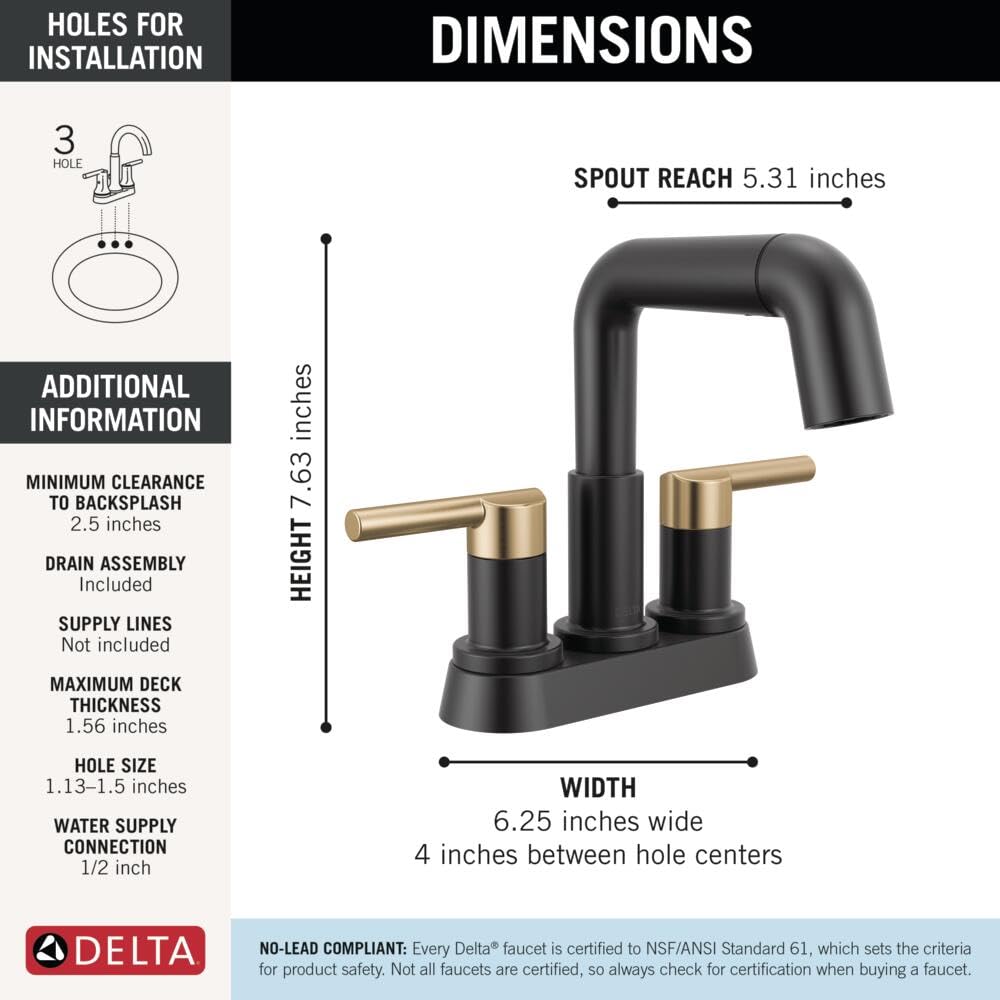 Open Box - Delta 25849LF-GZPD - Bathroom Sink Faucets Faucet