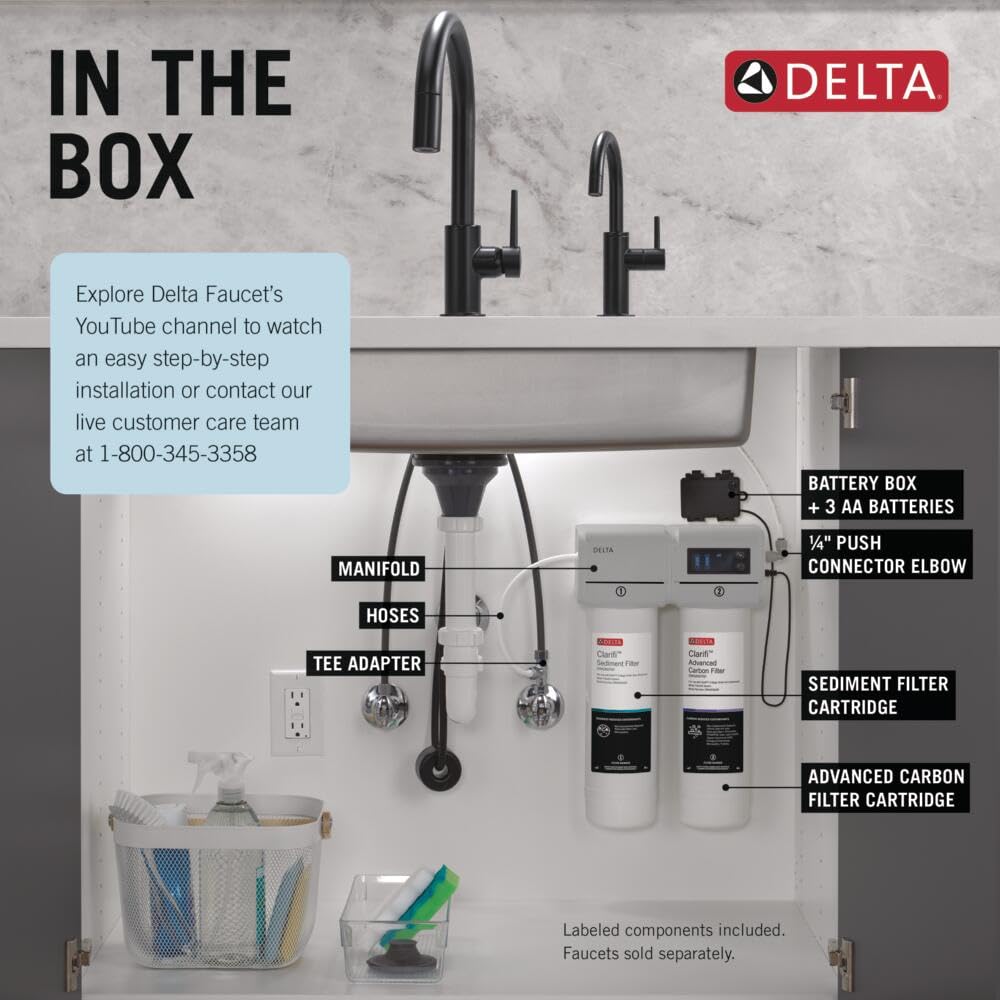 Open Box - Delta DWQ3502020 - Under Sink Filter Systems Water Filtration