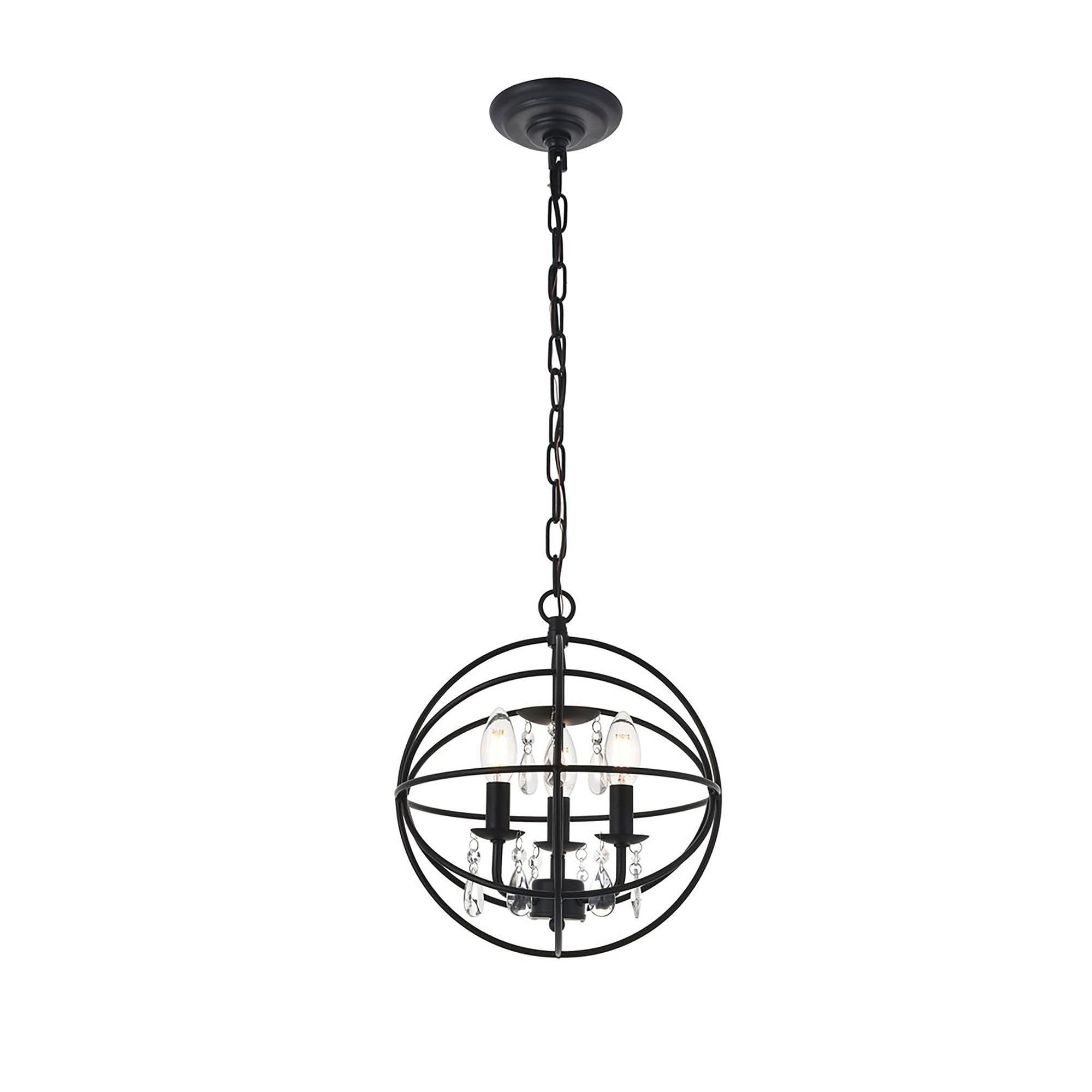 Open Box - Elegant Lighting LD5055D12MB - Pendants Indoor Lighting