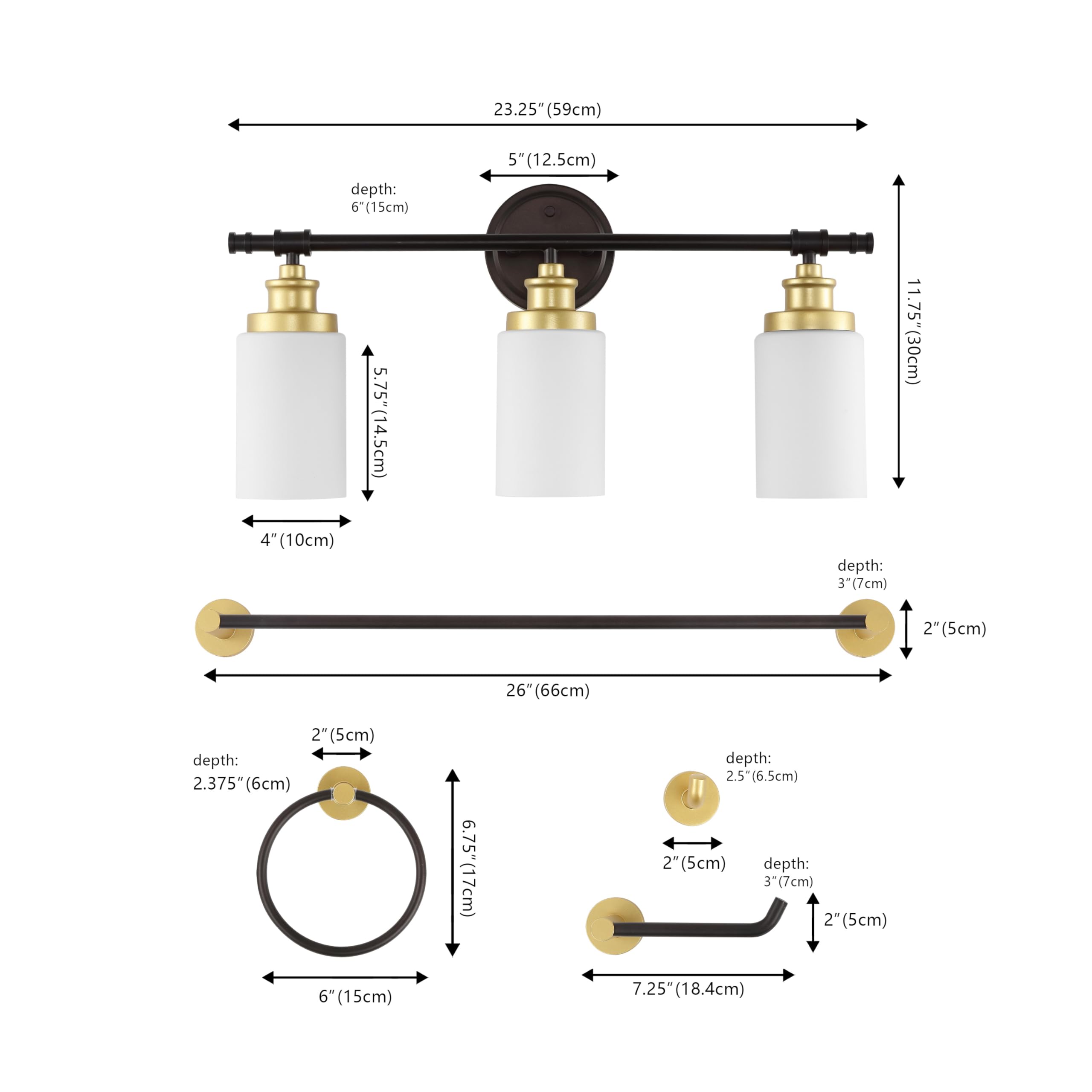 Open Box - JONATHAN Y Lighting JYL1503B - Bathroom Fixtures Indoor Lighting