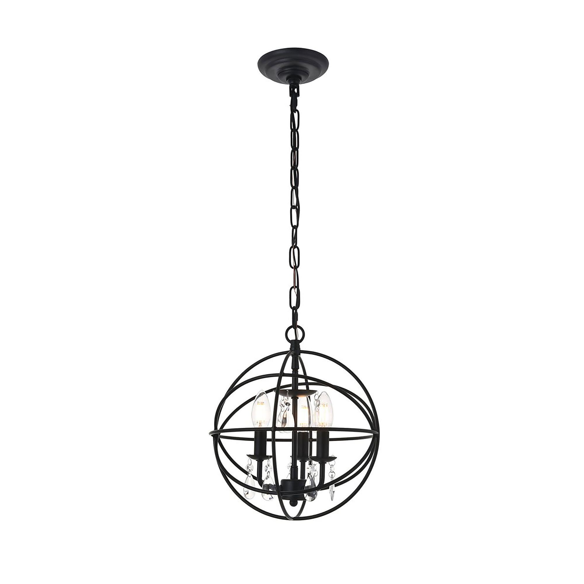 Open Box - Elegant Lighting LD5055D12MB - Pendants Indoor Lighting
