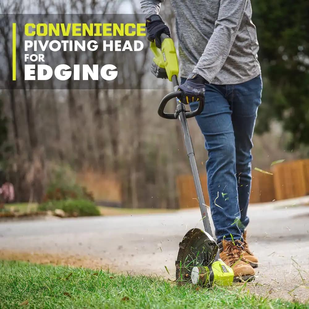 Open Box -  RYOBI ONE+ 18V 13 in. Cordless Battery String Trimmer/Edger with 4.0 Ah Battery and Charger