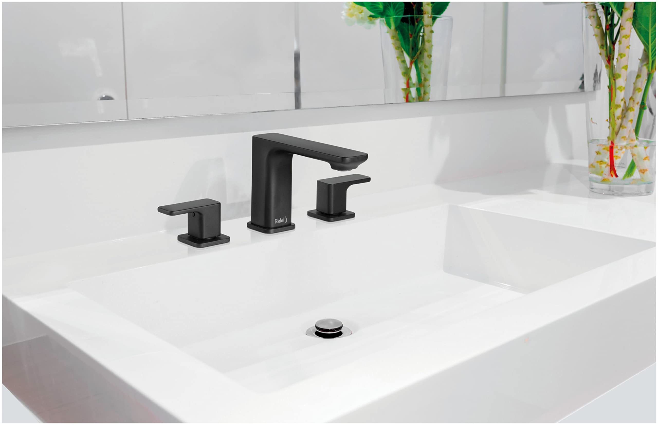 Open Box - Riobel EQ08BK - Bathroom Sink Faucets Faucet