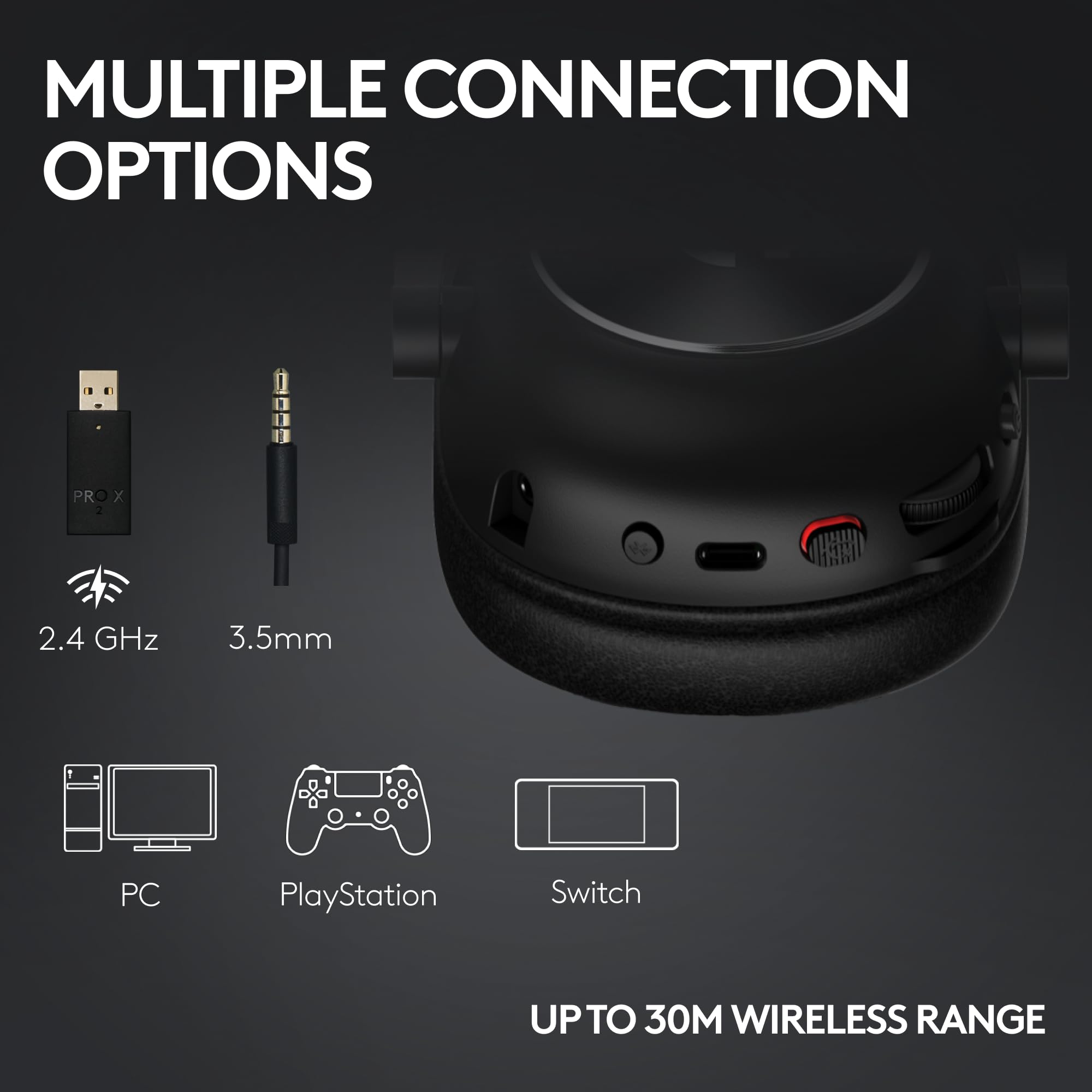 Refurbished - HEADSET-PRO X 2 LIGHTSPEED Wireless Gaming Headset-WHITE-2.4GHZ- 981-001268