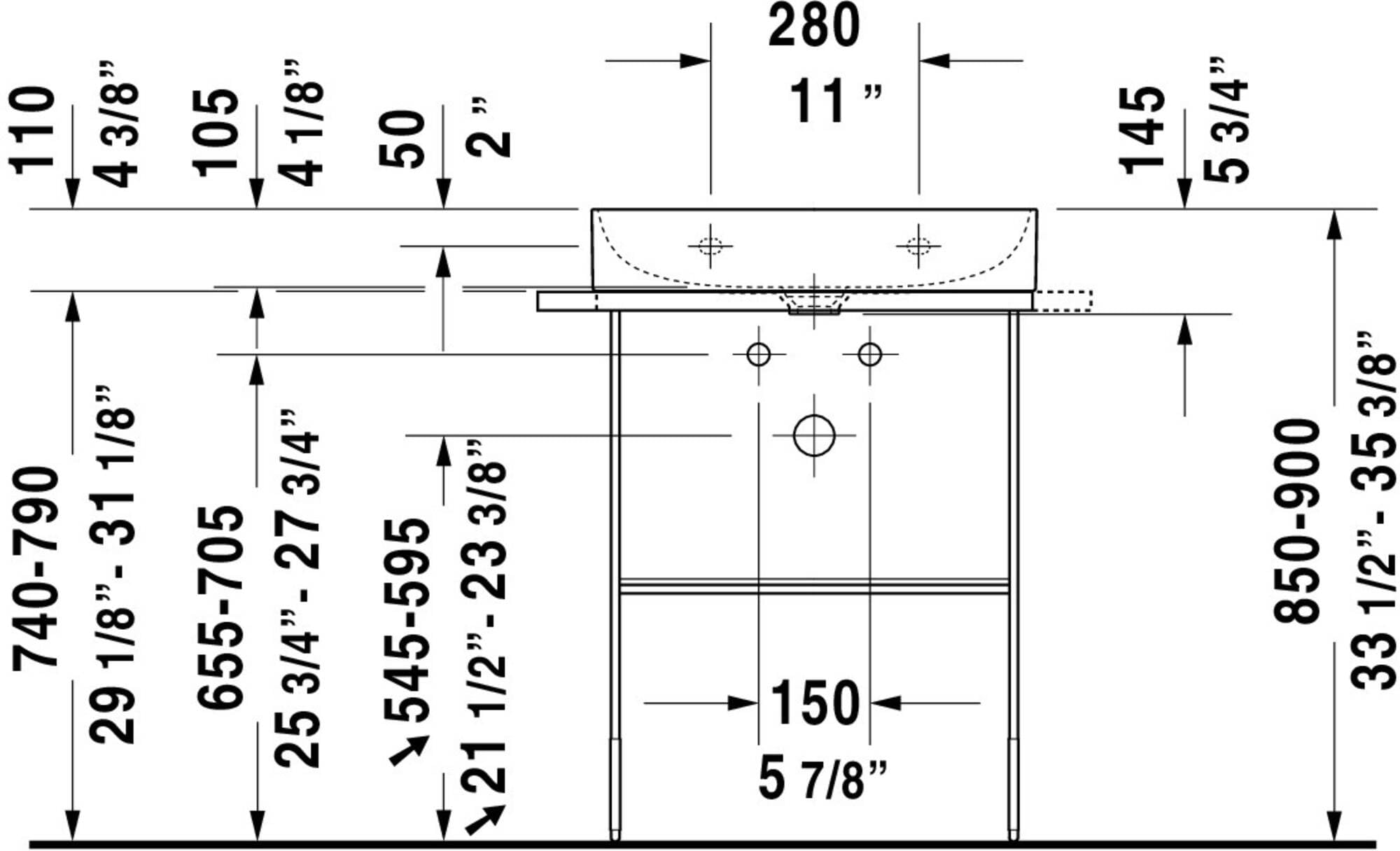 Open Box - Duravit 0031011000 - Bathroom Sink Accessories Sink Accessories and Parts