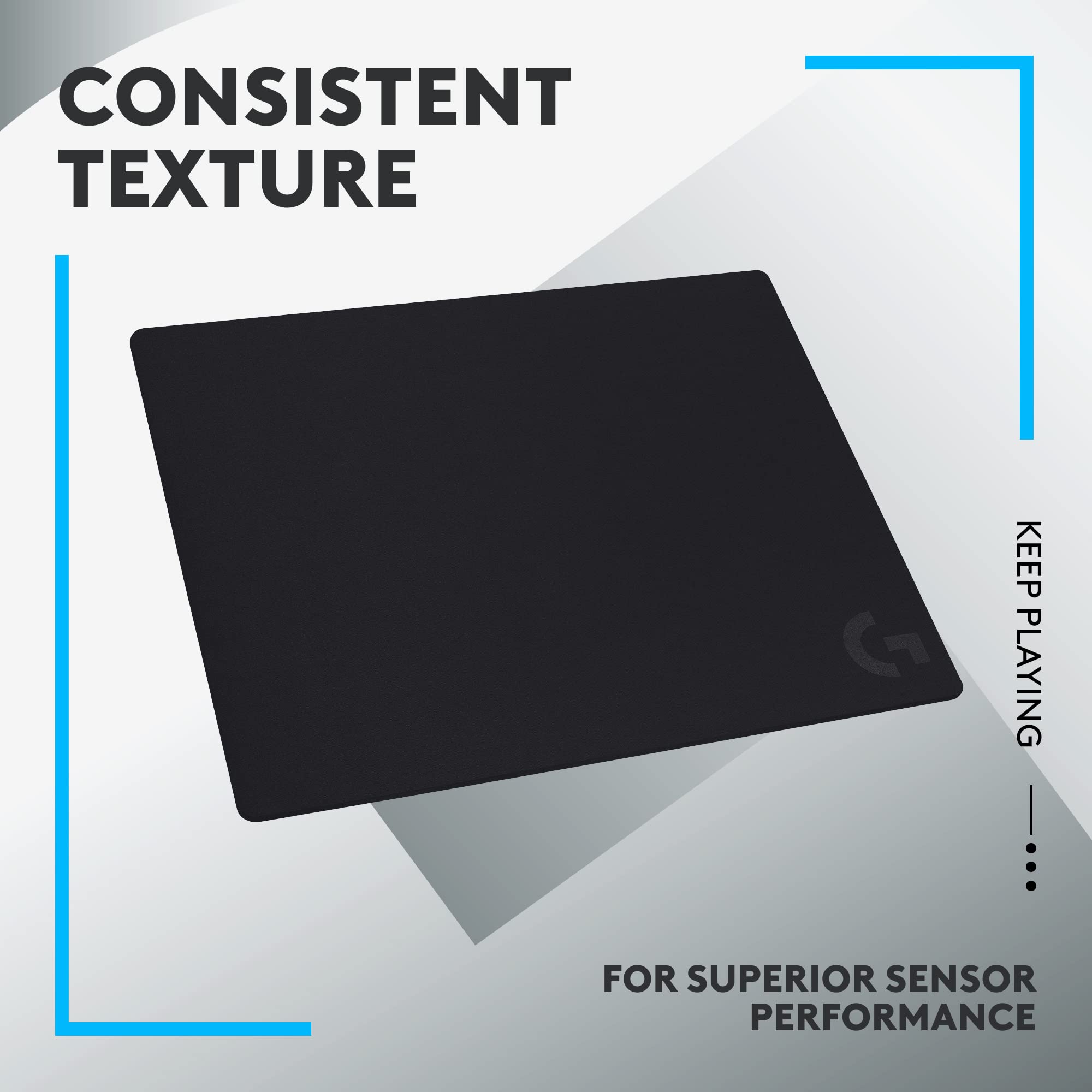 Refurbished - Logitech G740 Large Thick Gaming Mouse Pad - Optimized Surface, 5mm Non-Slip Mat (460 x 600 mm)