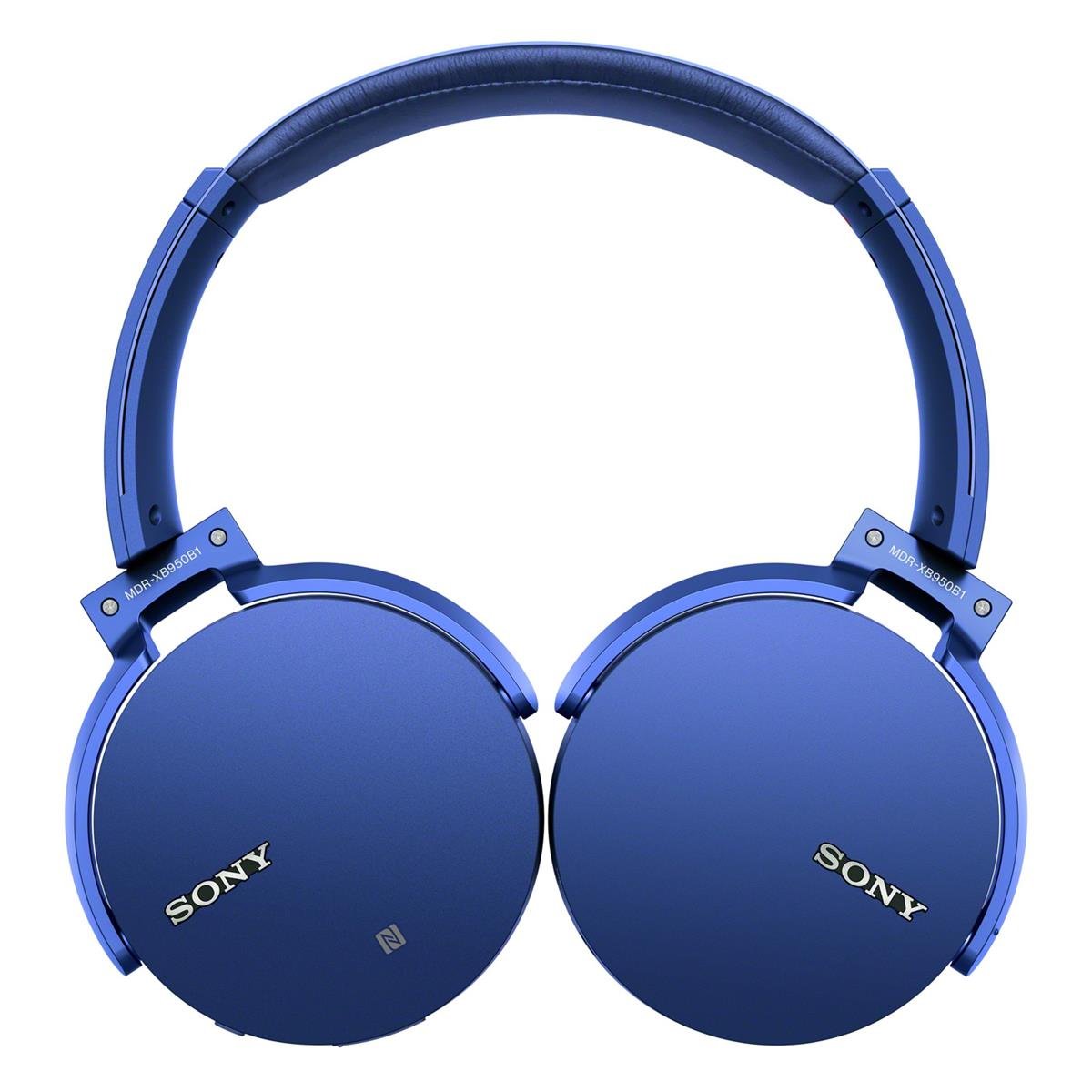 Certified Refurbished - Sony MDR-XB950B1 Extra Bass Bluetooth Wireless Over-Ear Headphones Blue