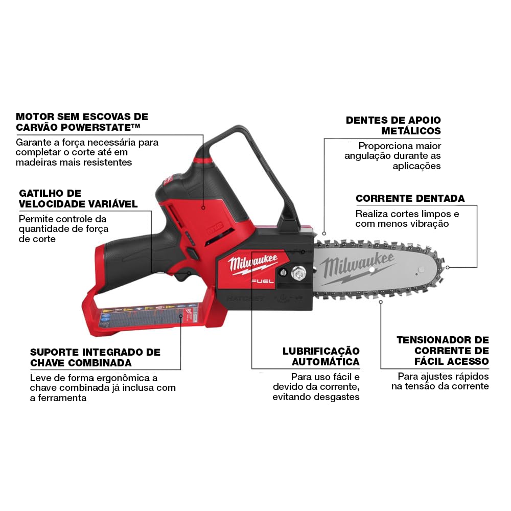Open Box -  Milwaukee M12 FUEL 12-Volt Lithium-Ion Brushless Cordless 6 in. HATCHET Pruning Saw (Tool-Only)
