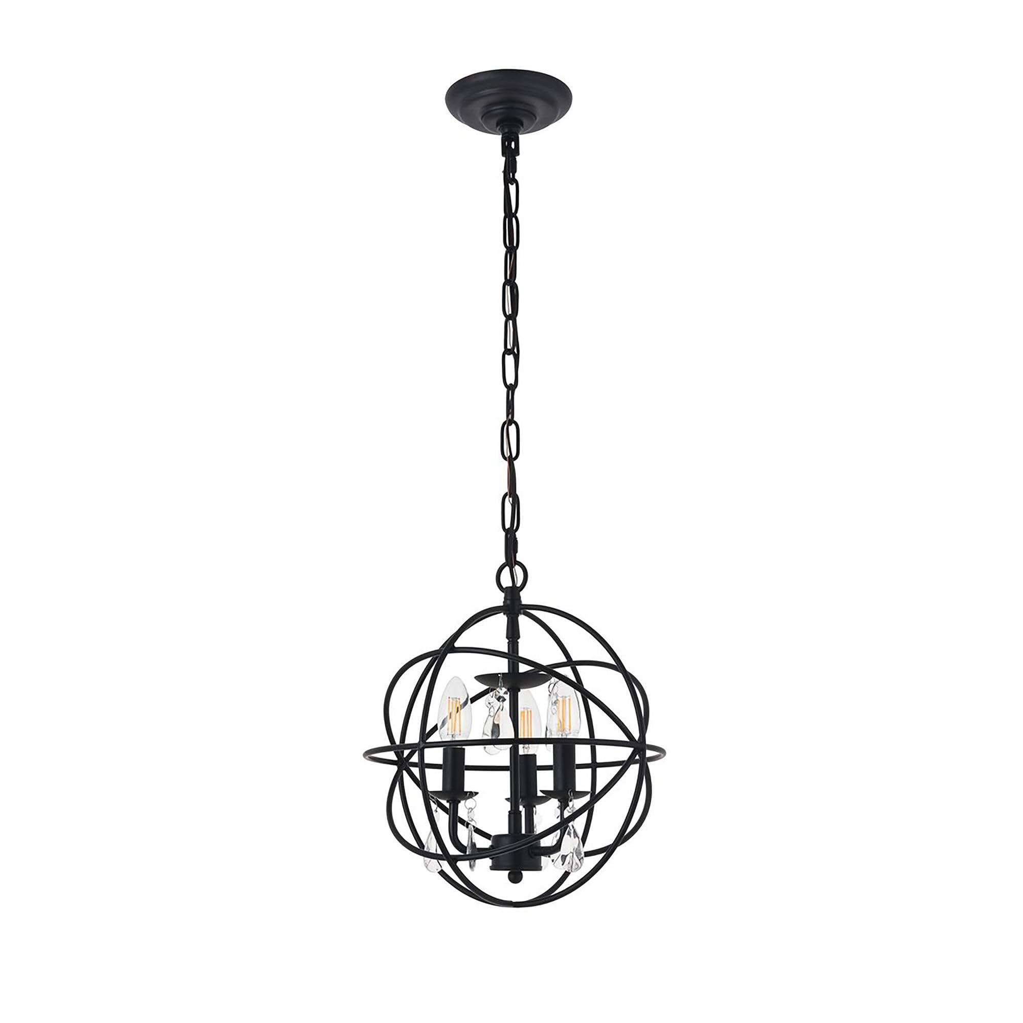 Open Box - Elegant Lighting LD5055D12MB - Pendants Indoor Lighting