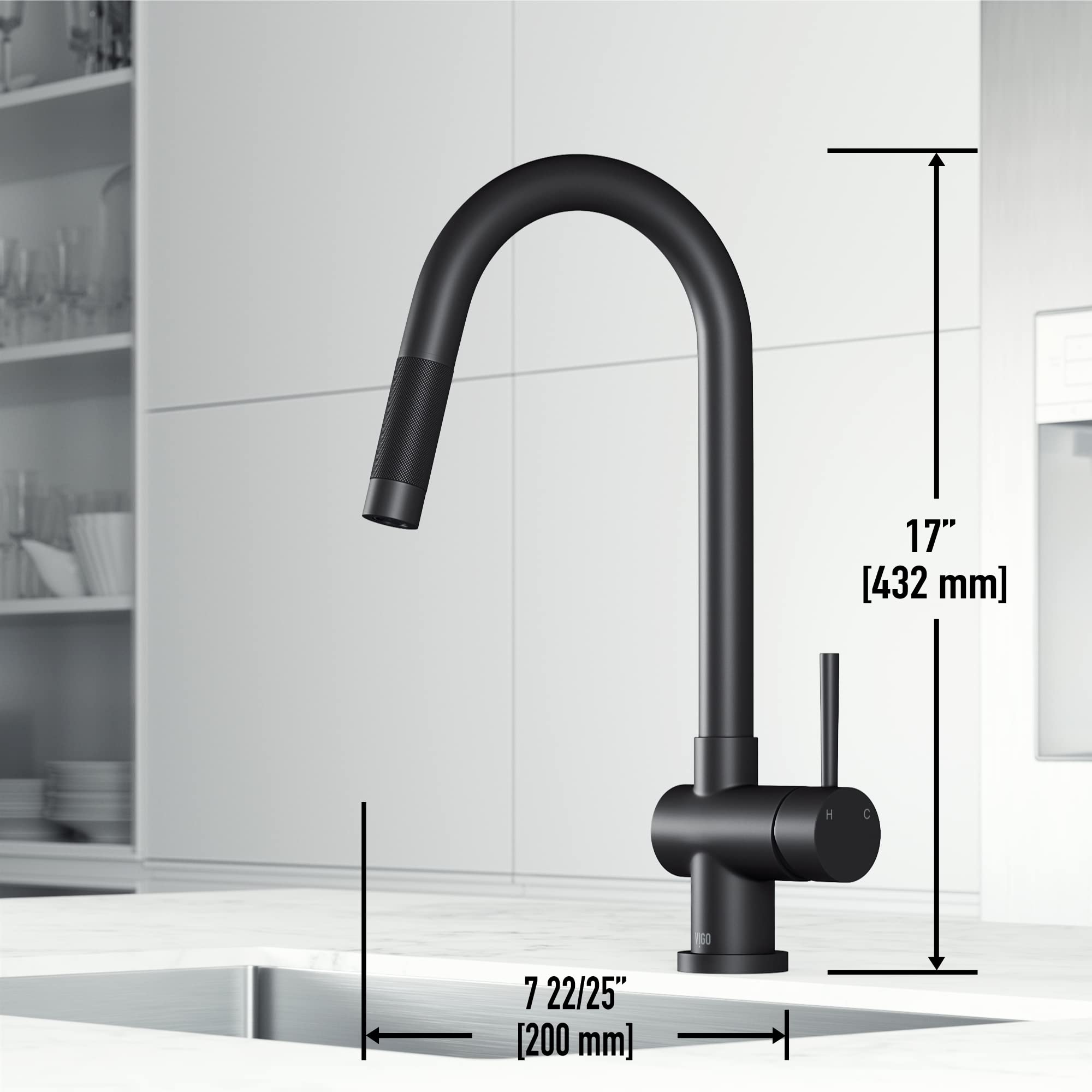 Open Box - Vigo VG02008MBS - Kitchen Faucet