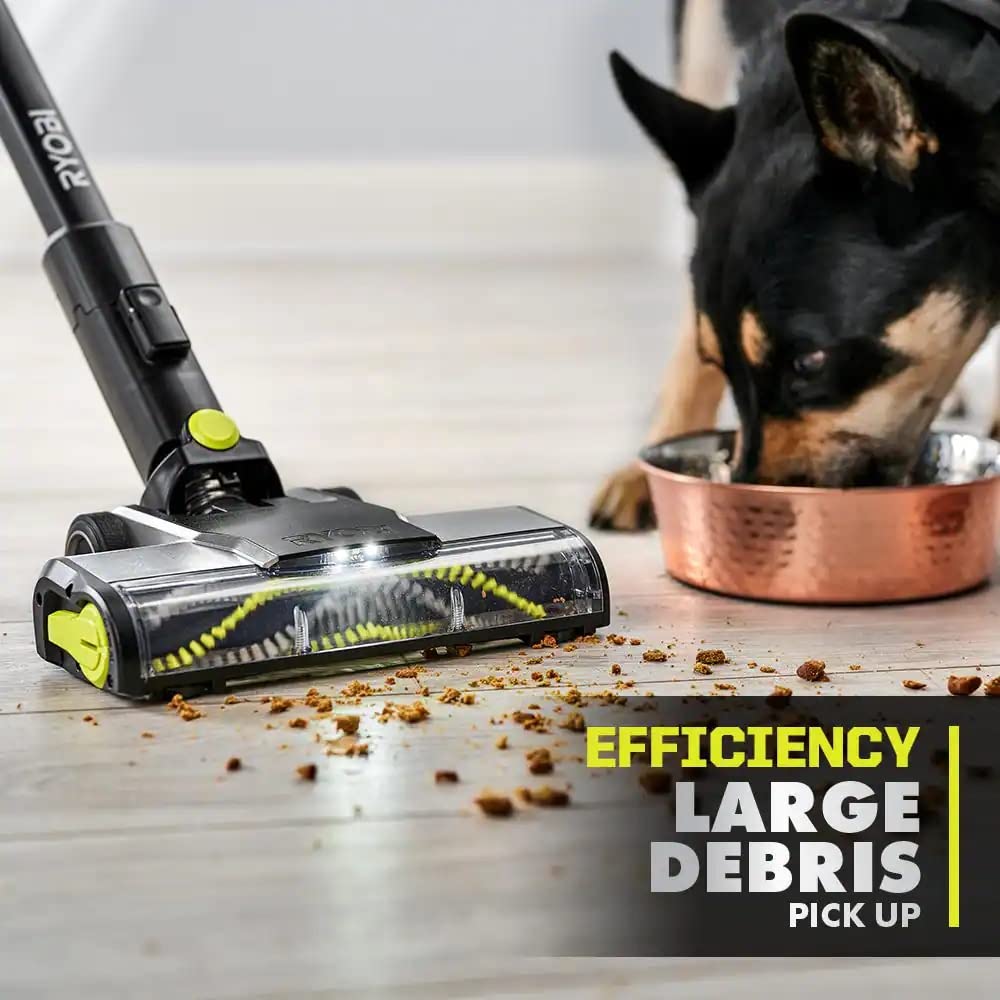 Open Box -  RYOBI ONE+ HP 18V Brushless Cordless Pet Stick Vacuum Cleaner Kit with 4.0 Ah HIGH PERFORMANCE Battery and Charger