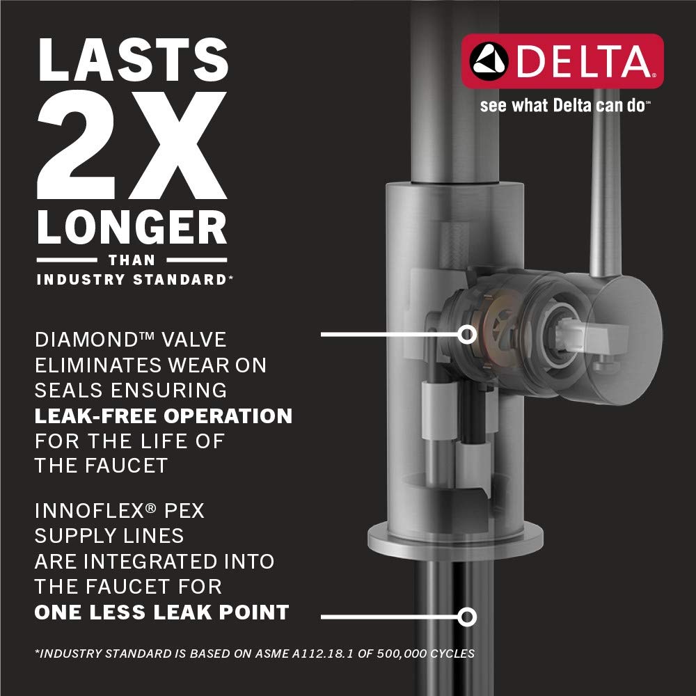 Open Box - Delta 9976-CZ-PR-DST - Bar Faucet