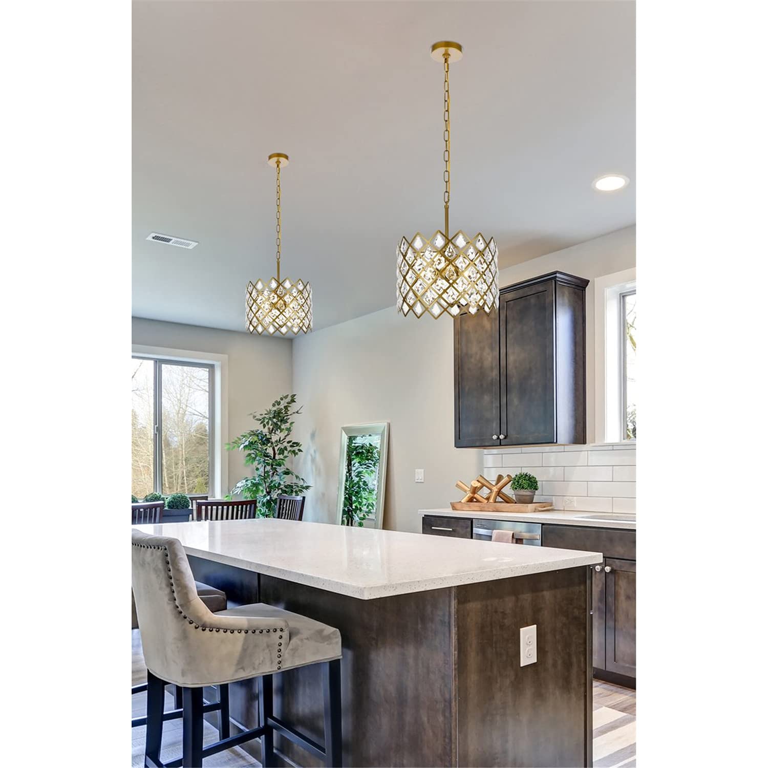Open Box - Elegant Lighting 1111D13BR - Pendants Indoor Lighting