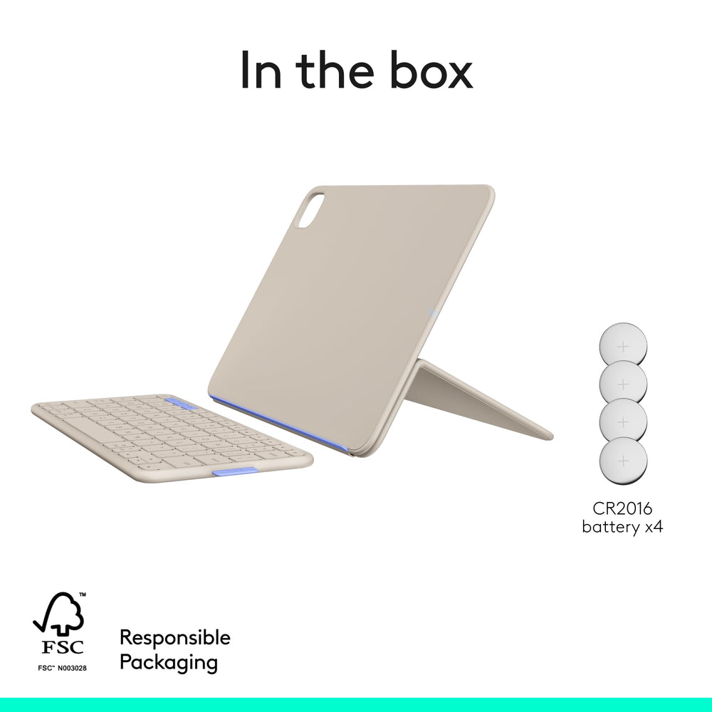 Refurbished - Flip Folio-SAND-US-BT-N/A-AMR-403-IPAD PRO11M4/5&AIR11M2/3/4,5TH