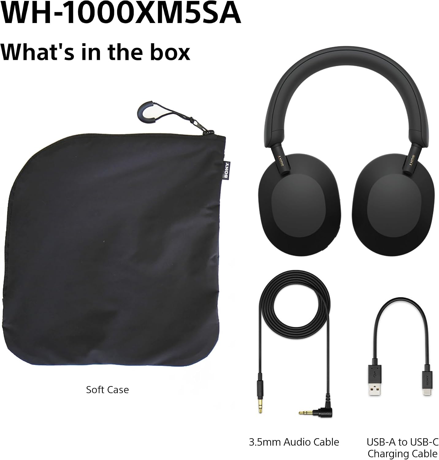 Certified Refurbished - SONY WH1000XM5SAB Headphone (BT)