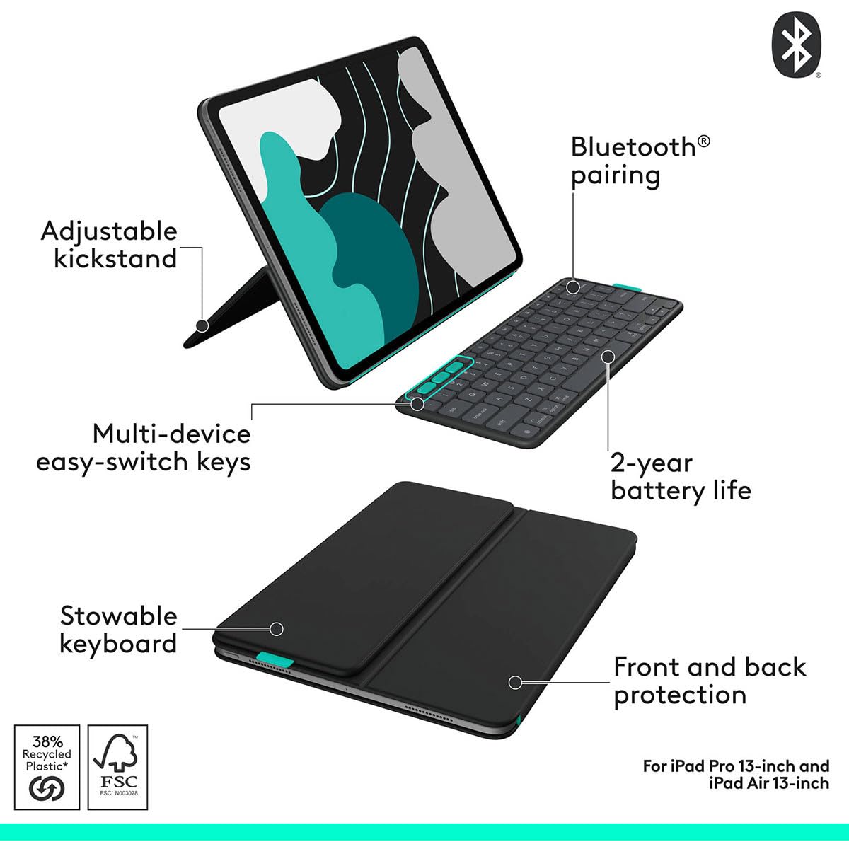 Refurbished - Flip Folio Keyboard Case (iPad Pro 13") [1.1]