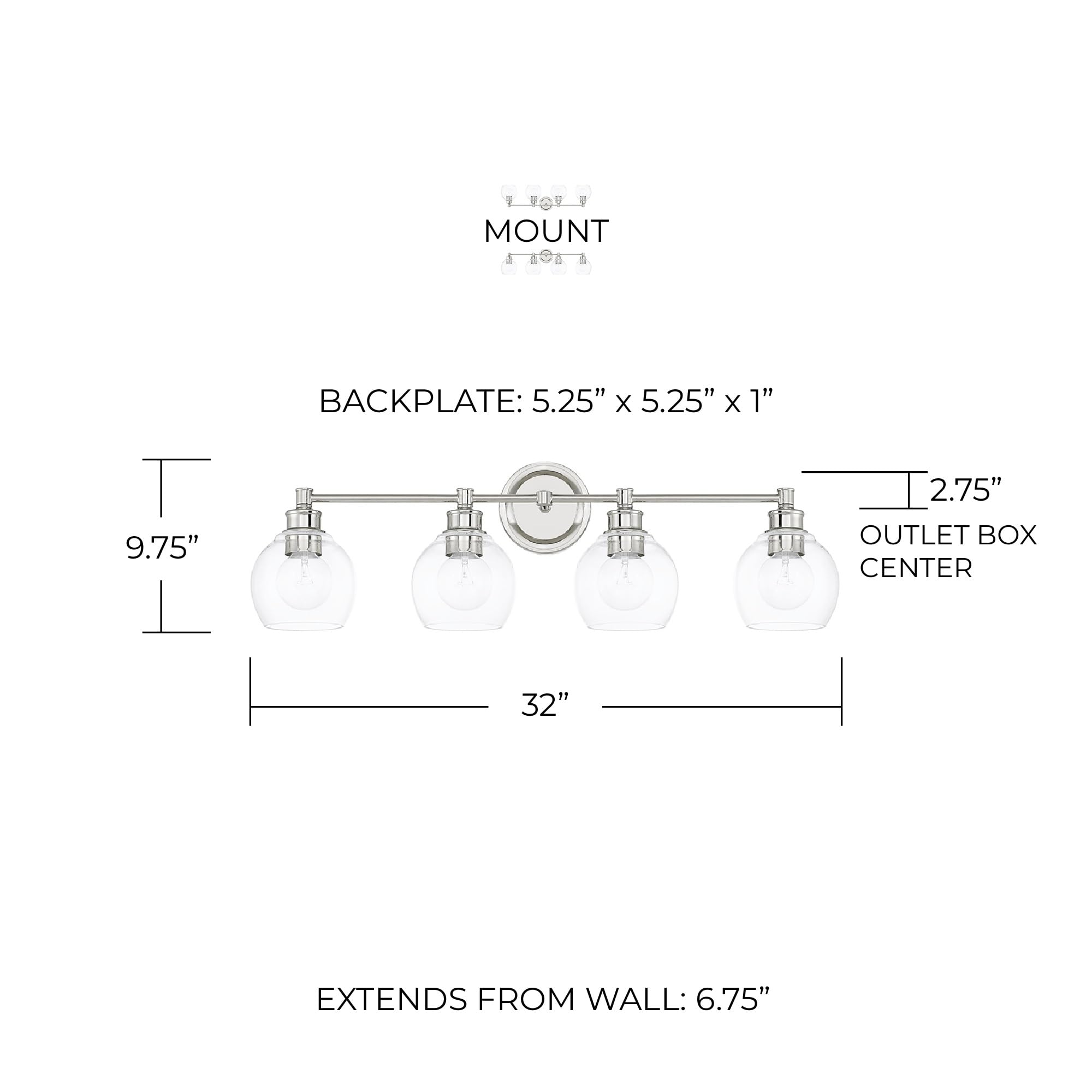Open Box - Capital Lighting 121141PN-426 - Bathroom Fixtures Indoor Lighting
