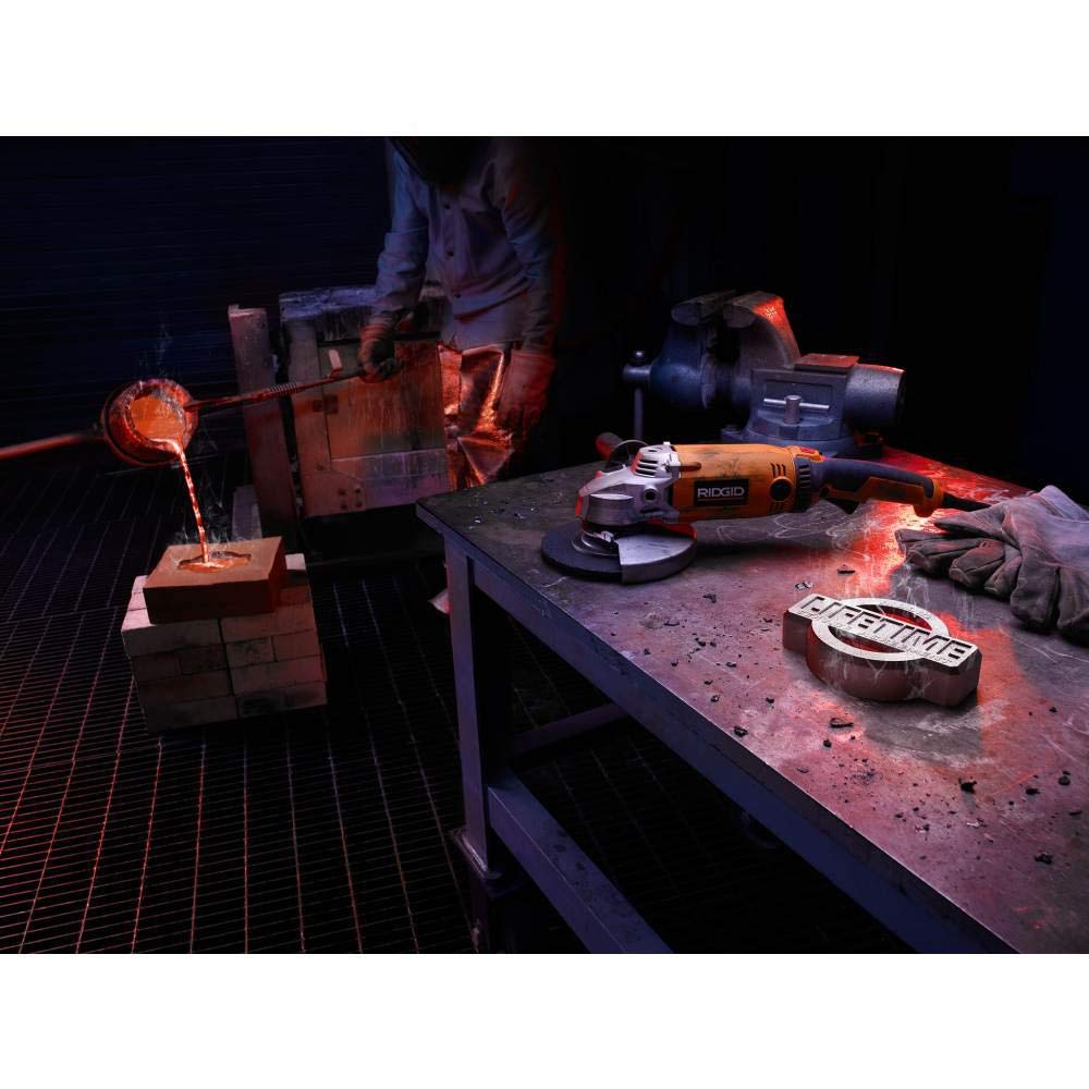 Open Box -  RIDGID R10202 15 Amp Corded 7 in. Twist Handle Angle Grinder RIDGIDBullseye Deals