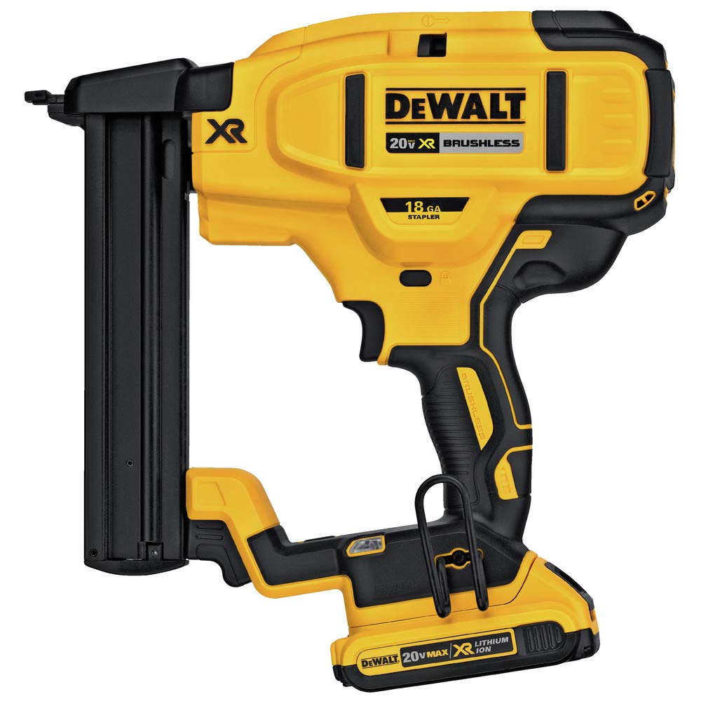 Open Box - Dewalt DCN681D1 20V MAX Cordless Lithium-Ion 18 Gauge Narrow Crown Stapler Kit DEWALTBullseye Deals