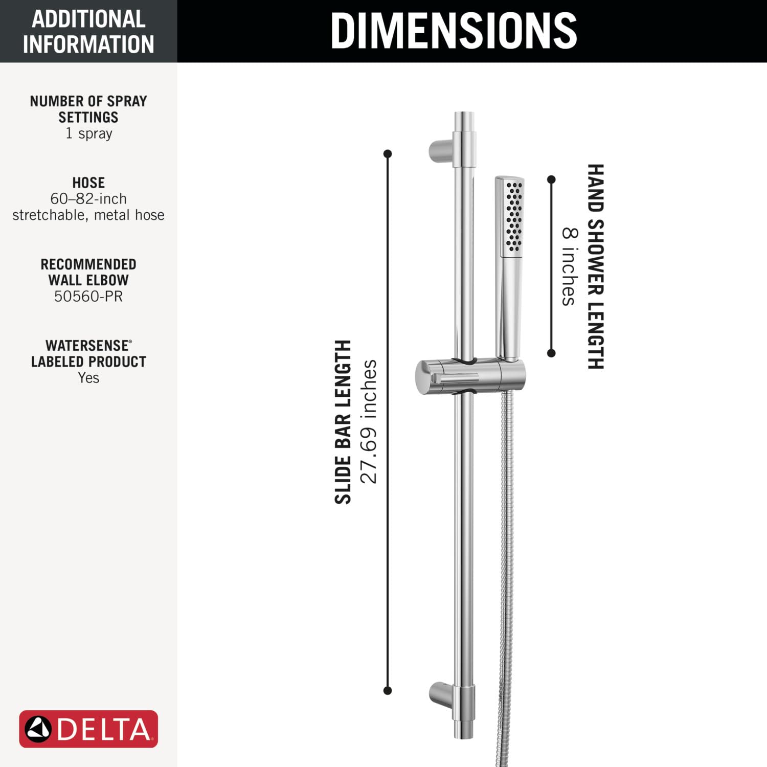 Open Box - Delta 51808-CZ-PR - Hand Showers Showers